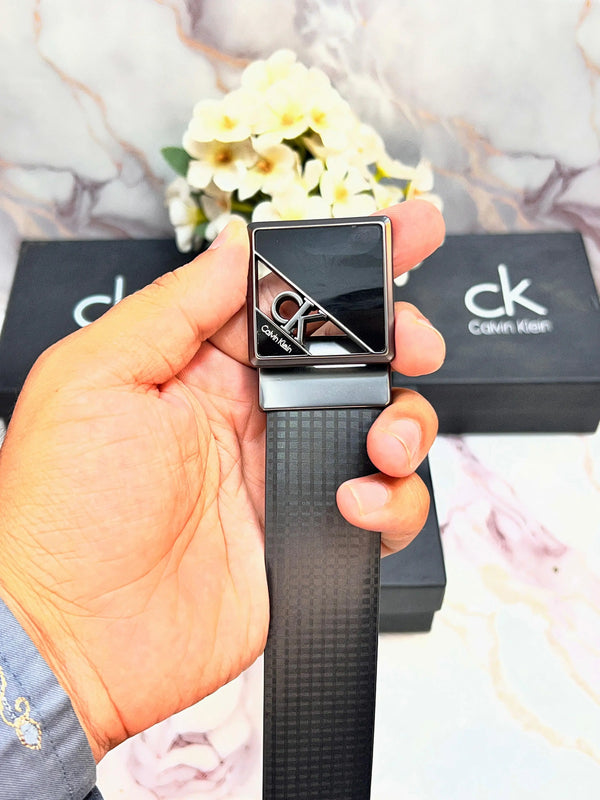CK CALVIN KLEIN PREMIUM QUALITY REVERSEABLE BELT WITH OG BOX CK-514