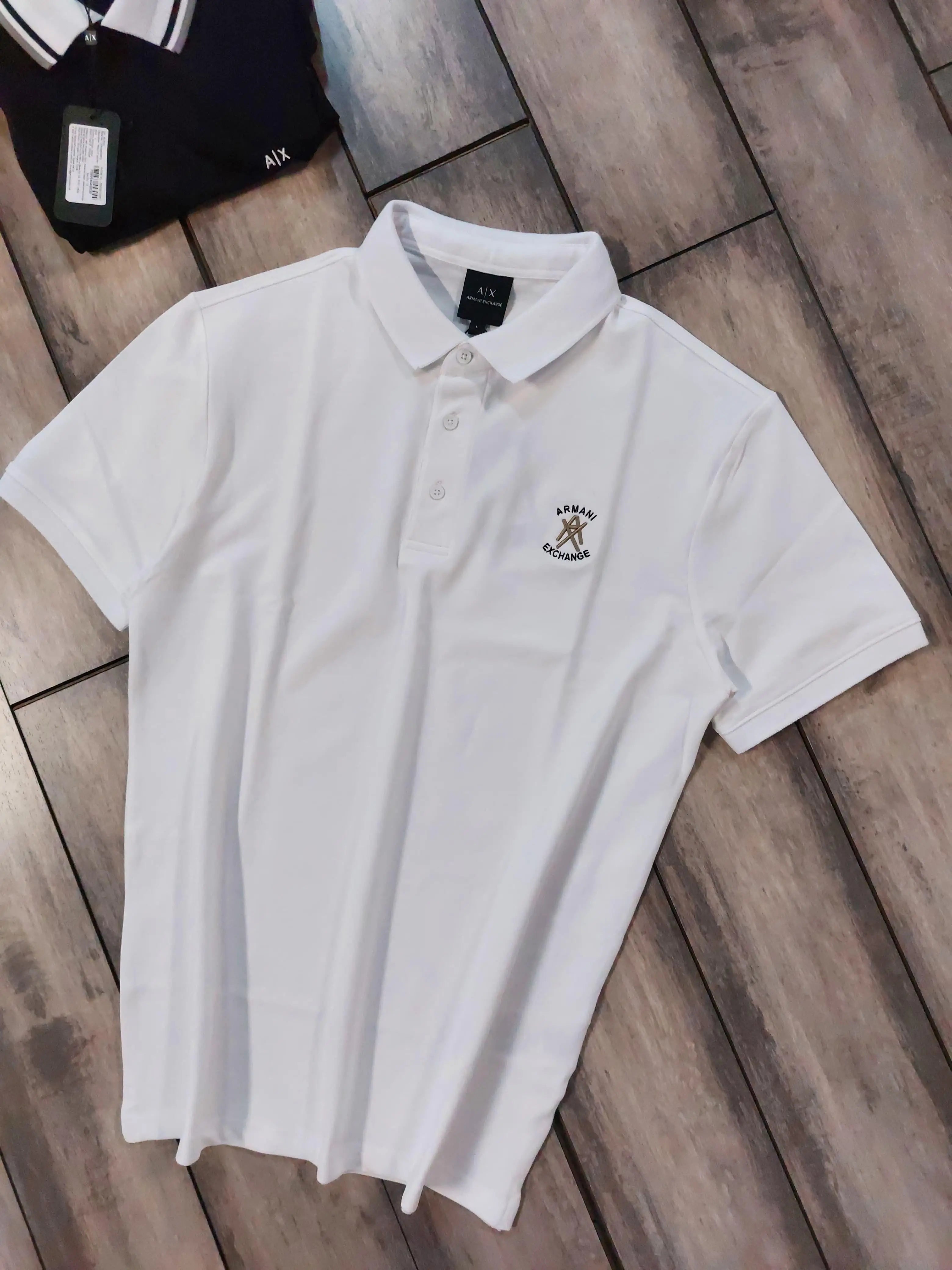 Arman i Exchange White Logo Work Premium Polo T-Shirt Secondary image