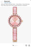 Swarovsk i Matrix Bangle Pink Quartz Watch