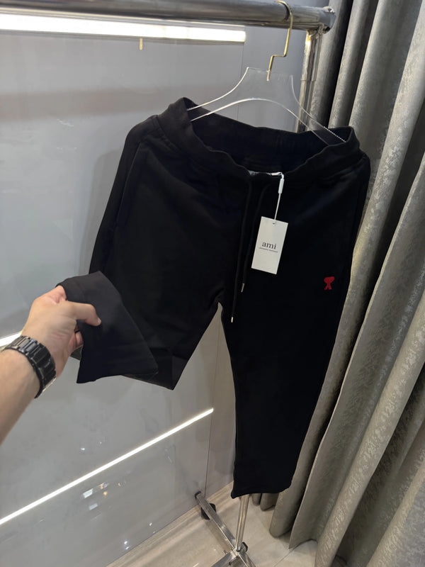 Ami Paris Black Logo Work Premium Trackpant