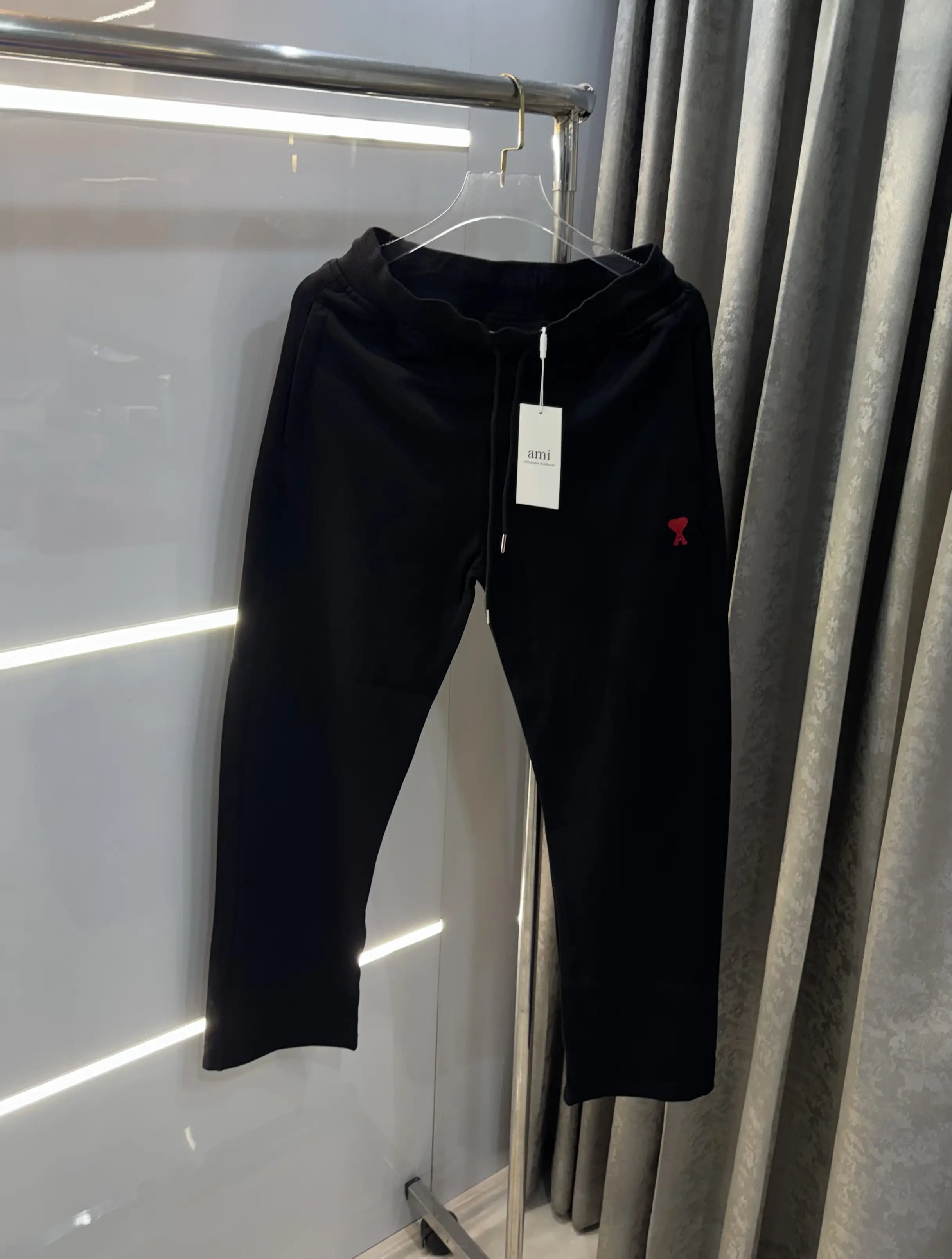 Ami Paris Black Logo Work Premium Trackpant