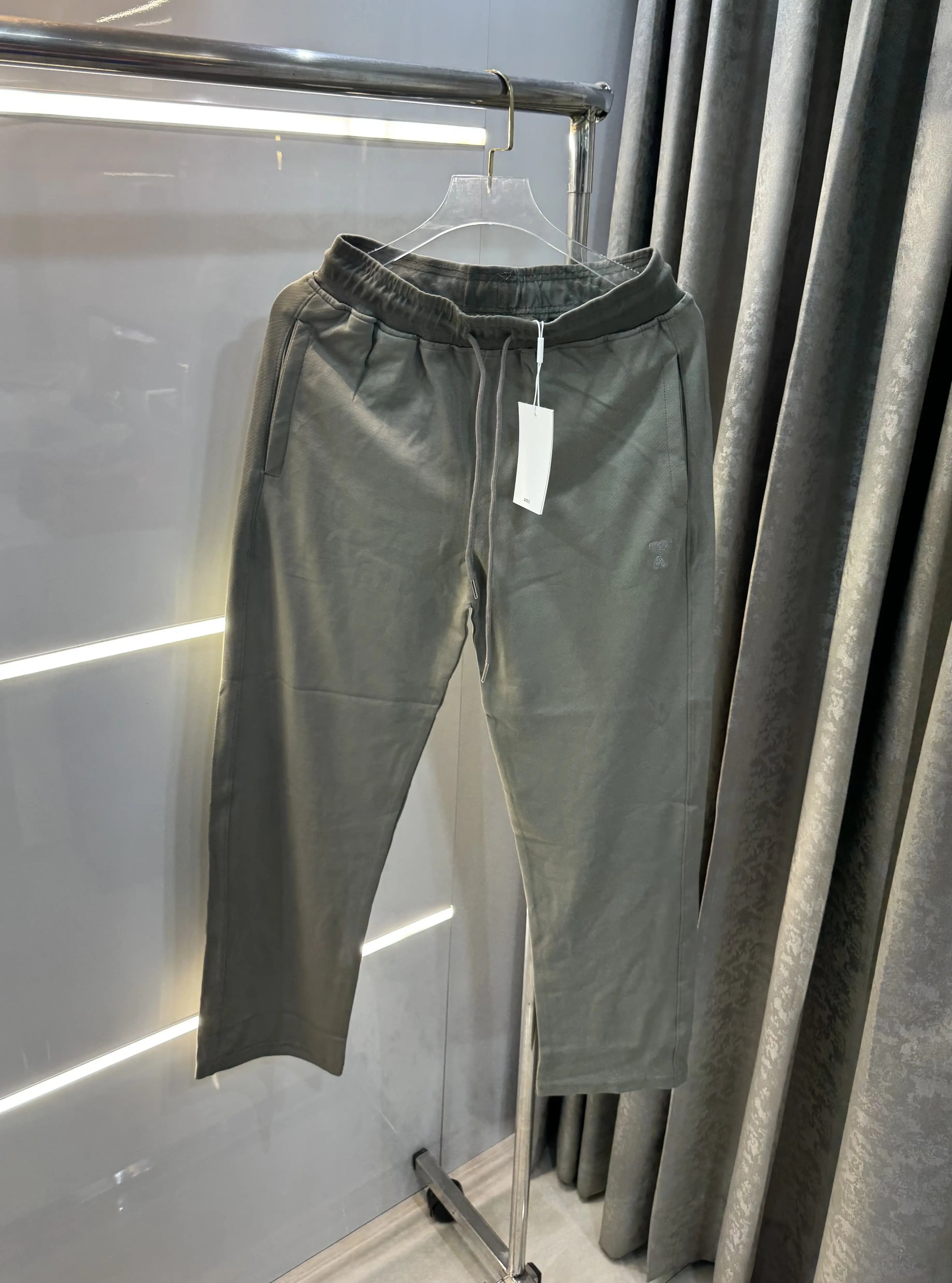 Ami Paris Olive Logo Work Premium Trackpant Main image
