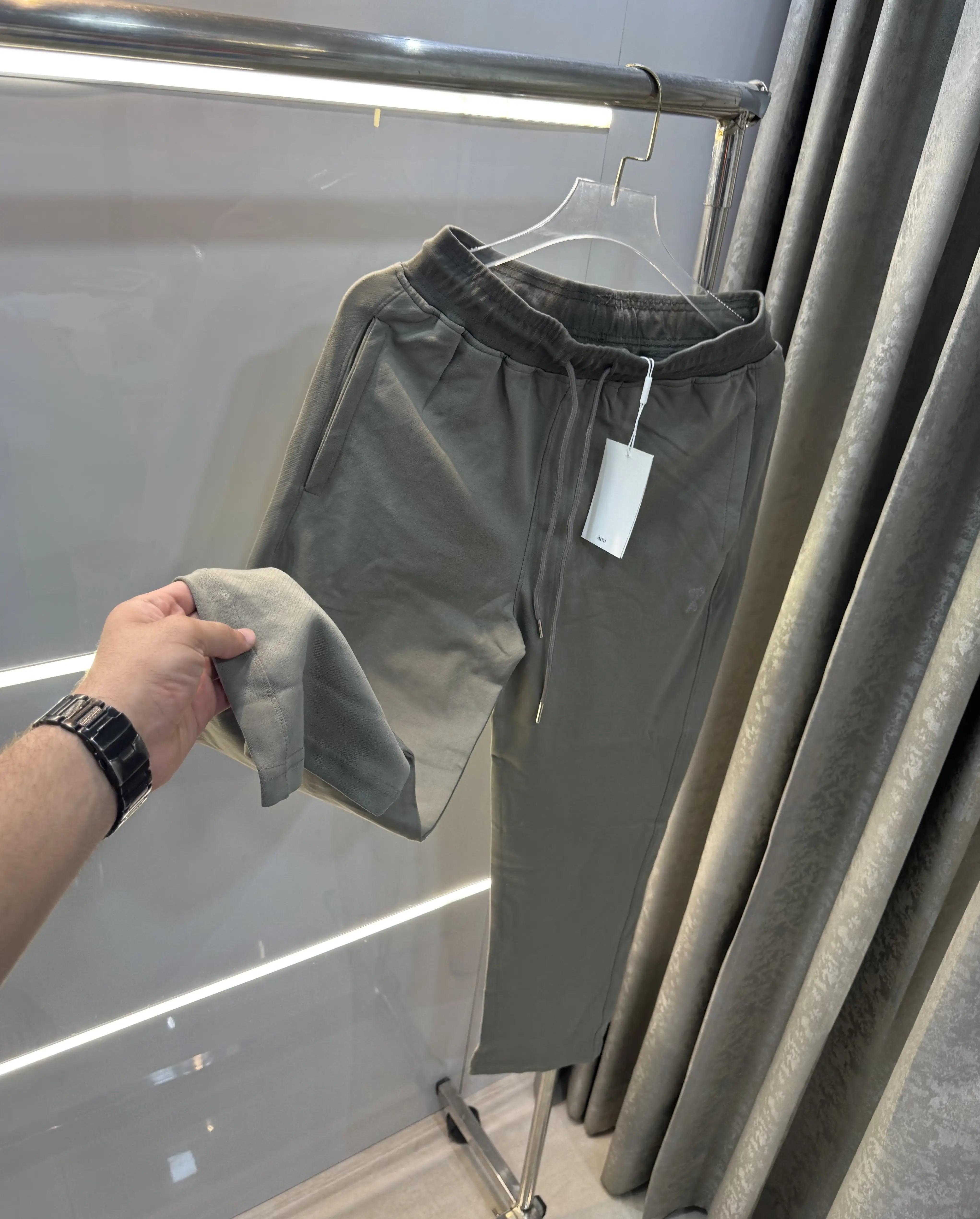 Ami Paris Olive Logo Work Premium Trackpant Secondary image