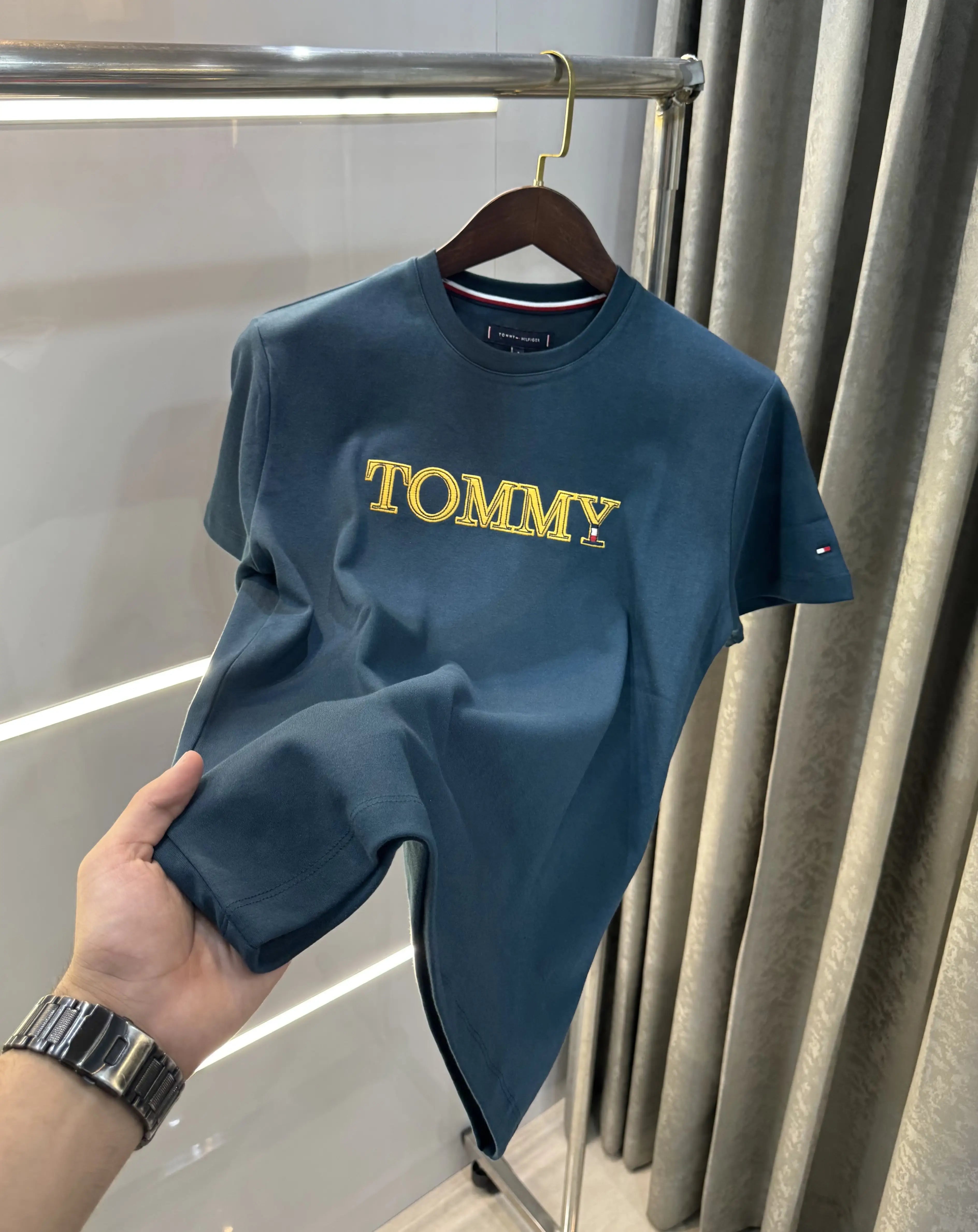 Tommy Hilfiger English Green Logo Work Premium Polo T-Shirt