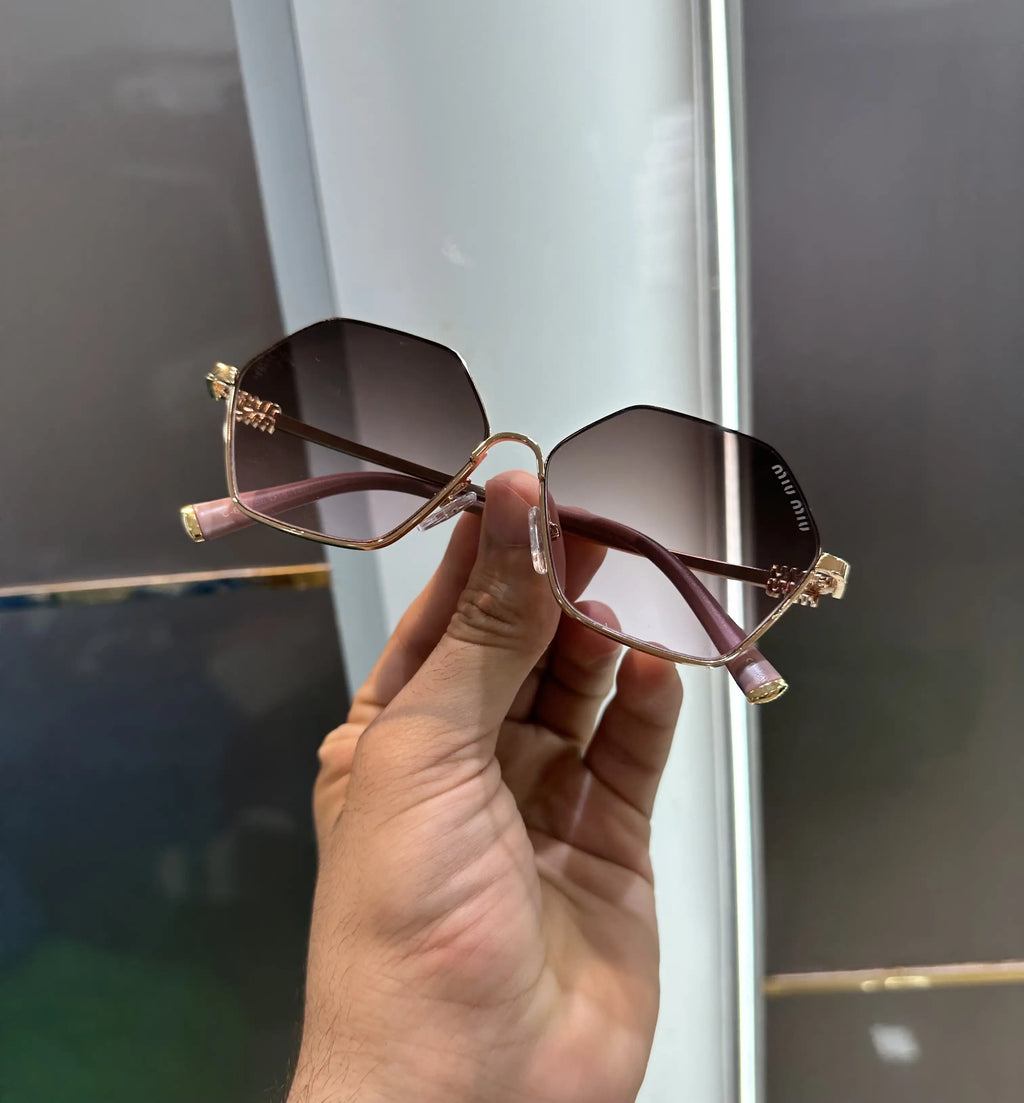 Miu Miu Gold Pink Premium Shades653