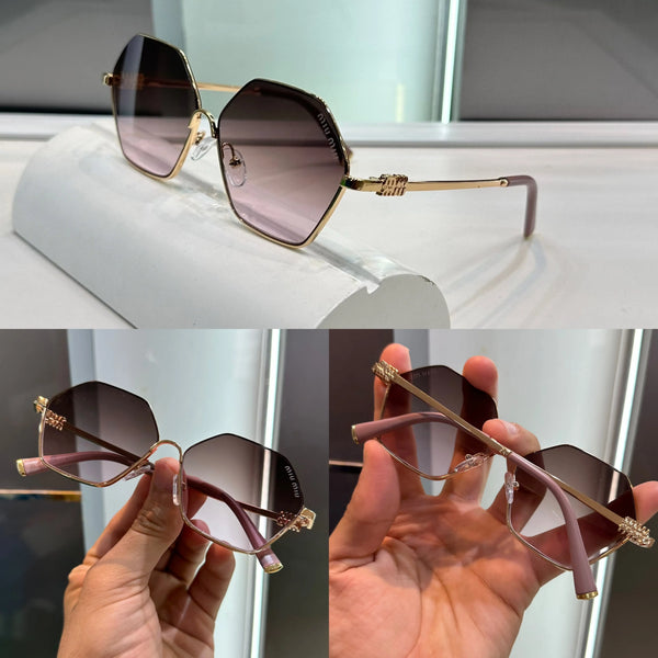 Miu Miu Gold Pink Premium Shades653