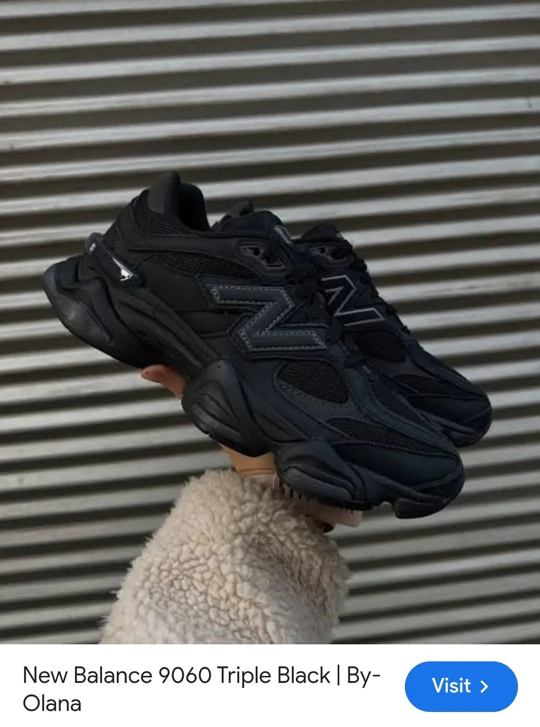 New Balance 9060 Triple Black UA