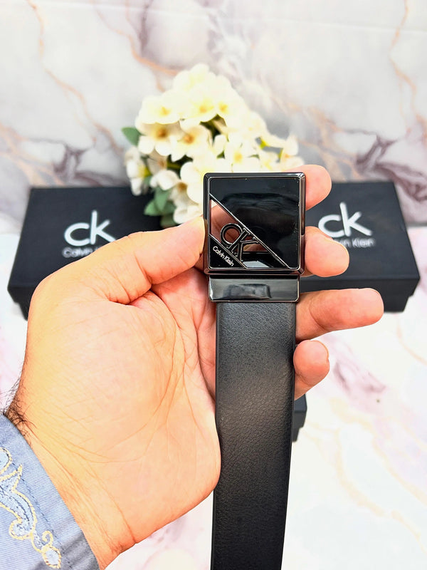 CK CALVIN KLEIN PREMIUM QUALITY REVERSEABLE BELT WITH OG BOX CK-119