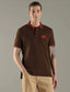 Tommy  Hilfiger Brown Logo Work Premium Polo T-Shirt