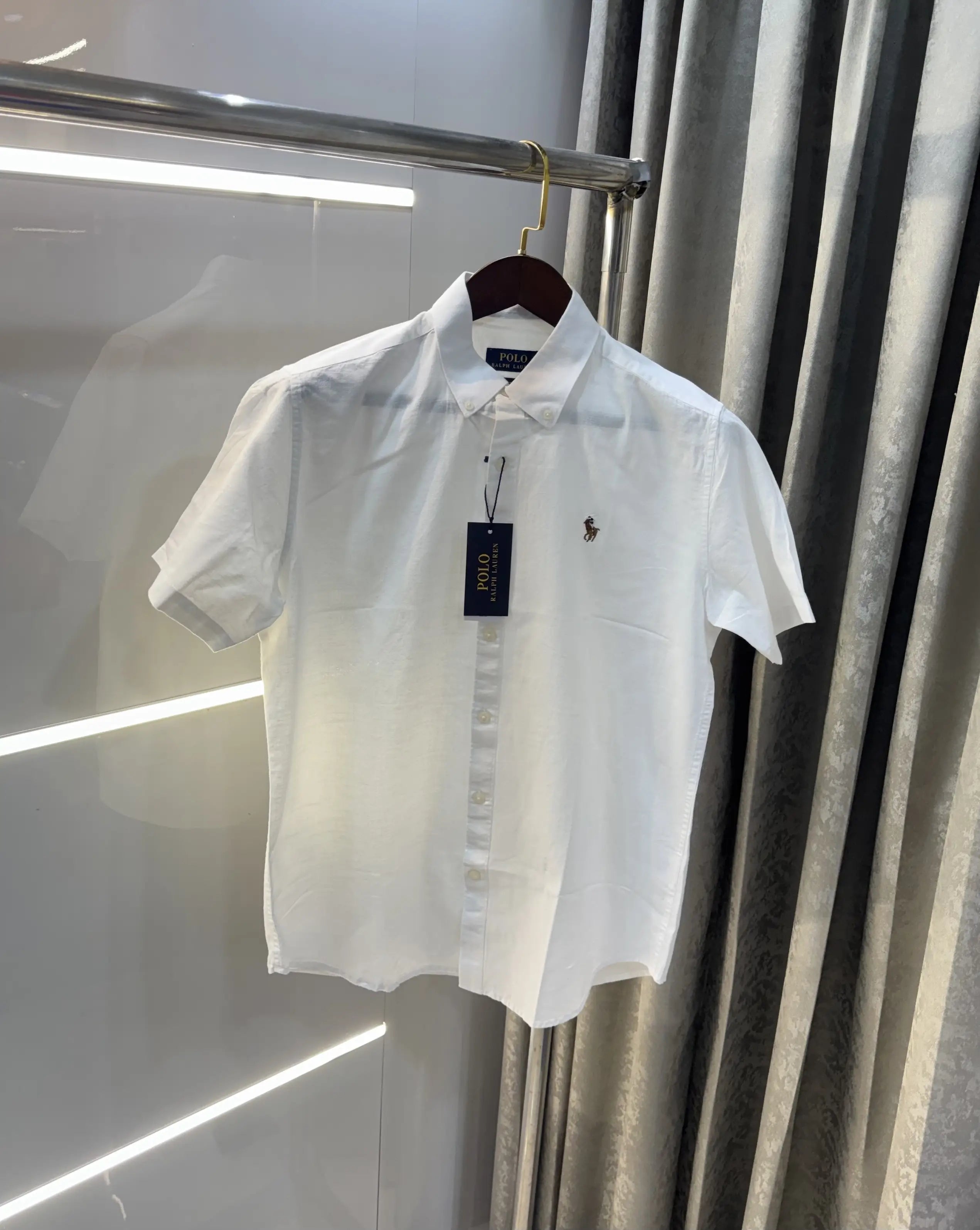 Ralph  Lauren White Premium Linen Shirt