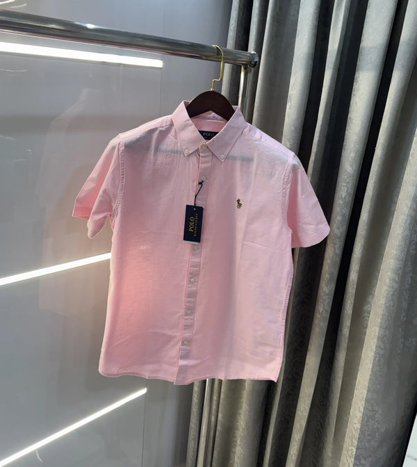 Ralph  Lauren Pink Premium Linen Shirt