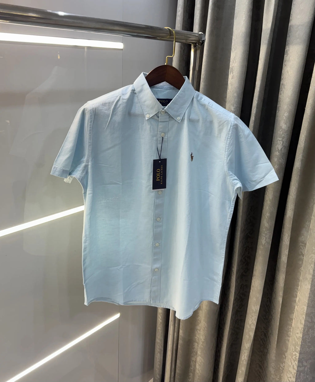 Ralph  Lauren Sky Blue Premium Linen Shirt