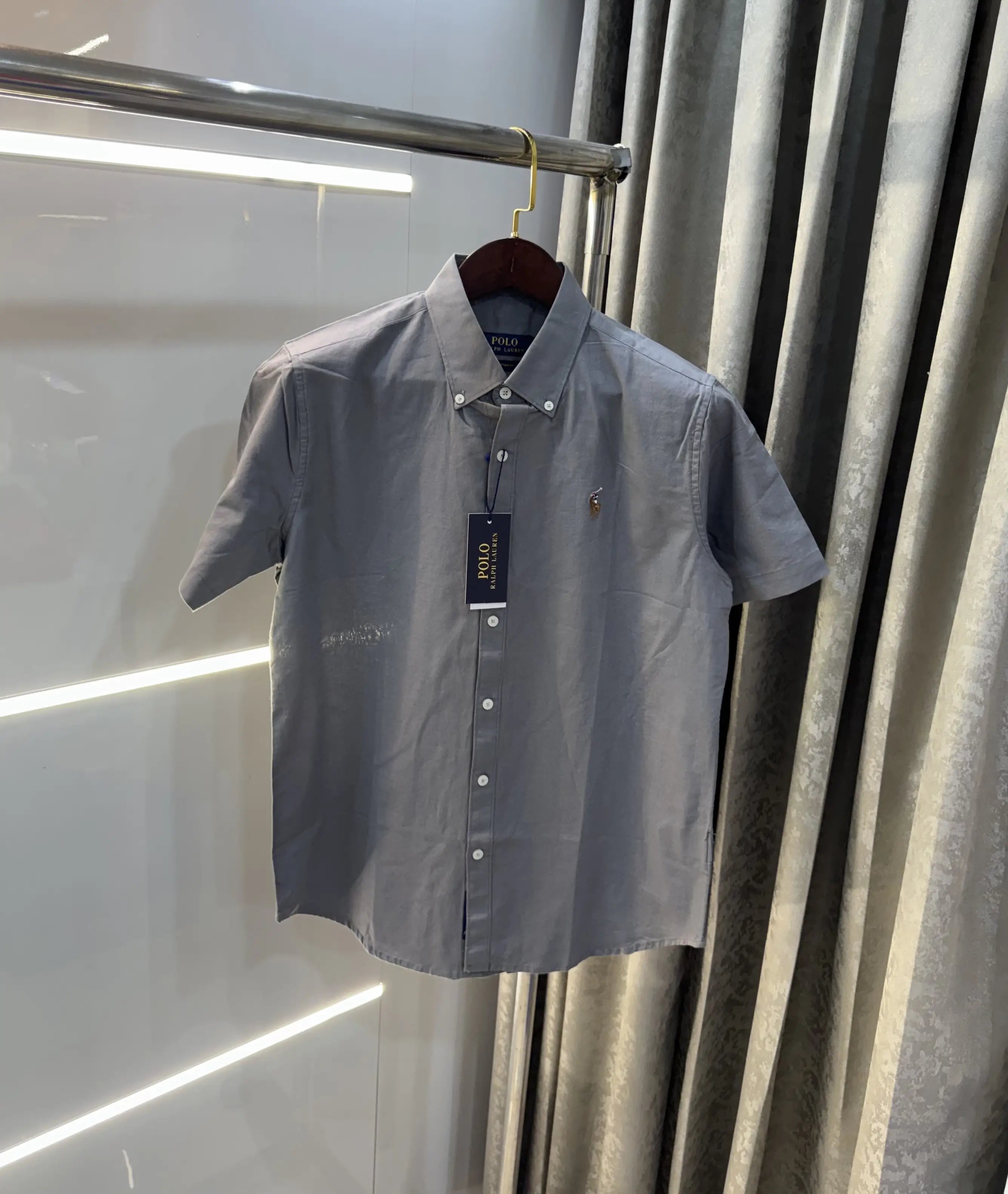 Ralph  Lauren Dark Grey Premium Linen Shirt Secondary image