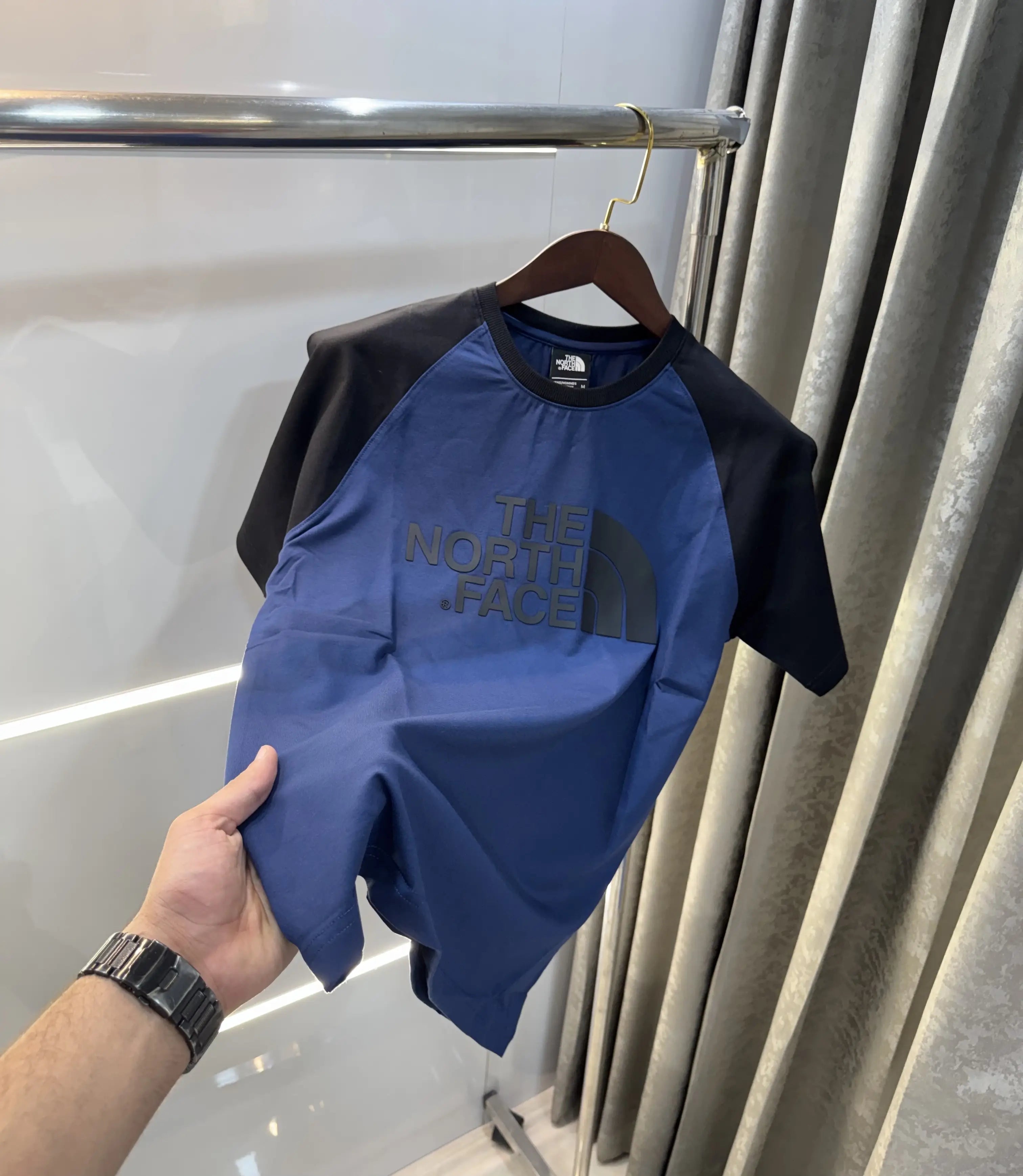 The North Face Blue Premium Oversized  T-Shirt Main image
