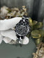 Mashali All Black Rotating Floral  Premium Watch