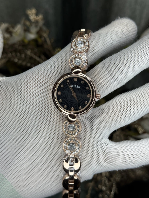 Guess Rose Gold Black Premium Watch
