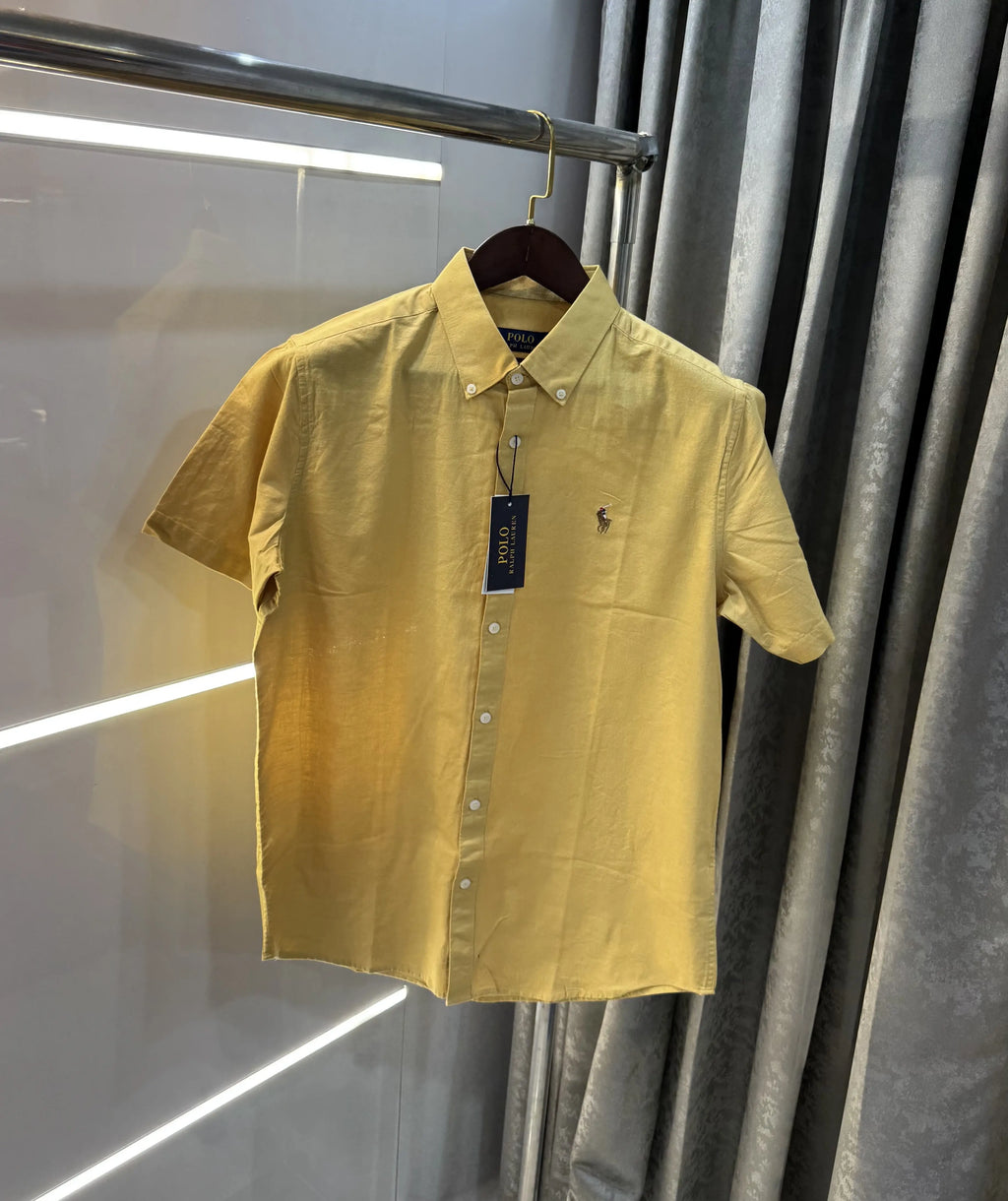 Ralph  Lauren Mustard Premium Linen Shirt