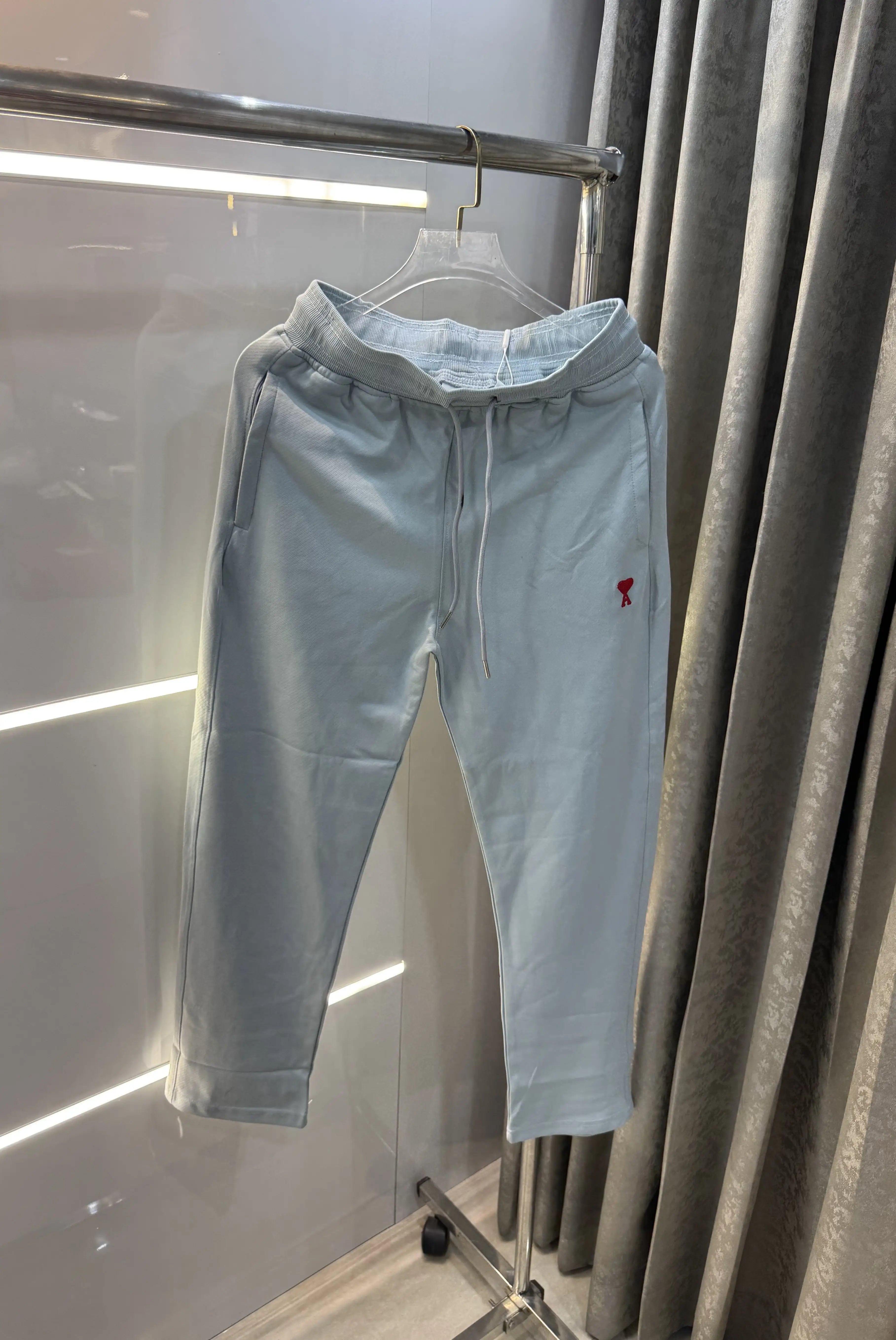 Ami Paris Sky Blue Logo Work Premium Trackpant Main image