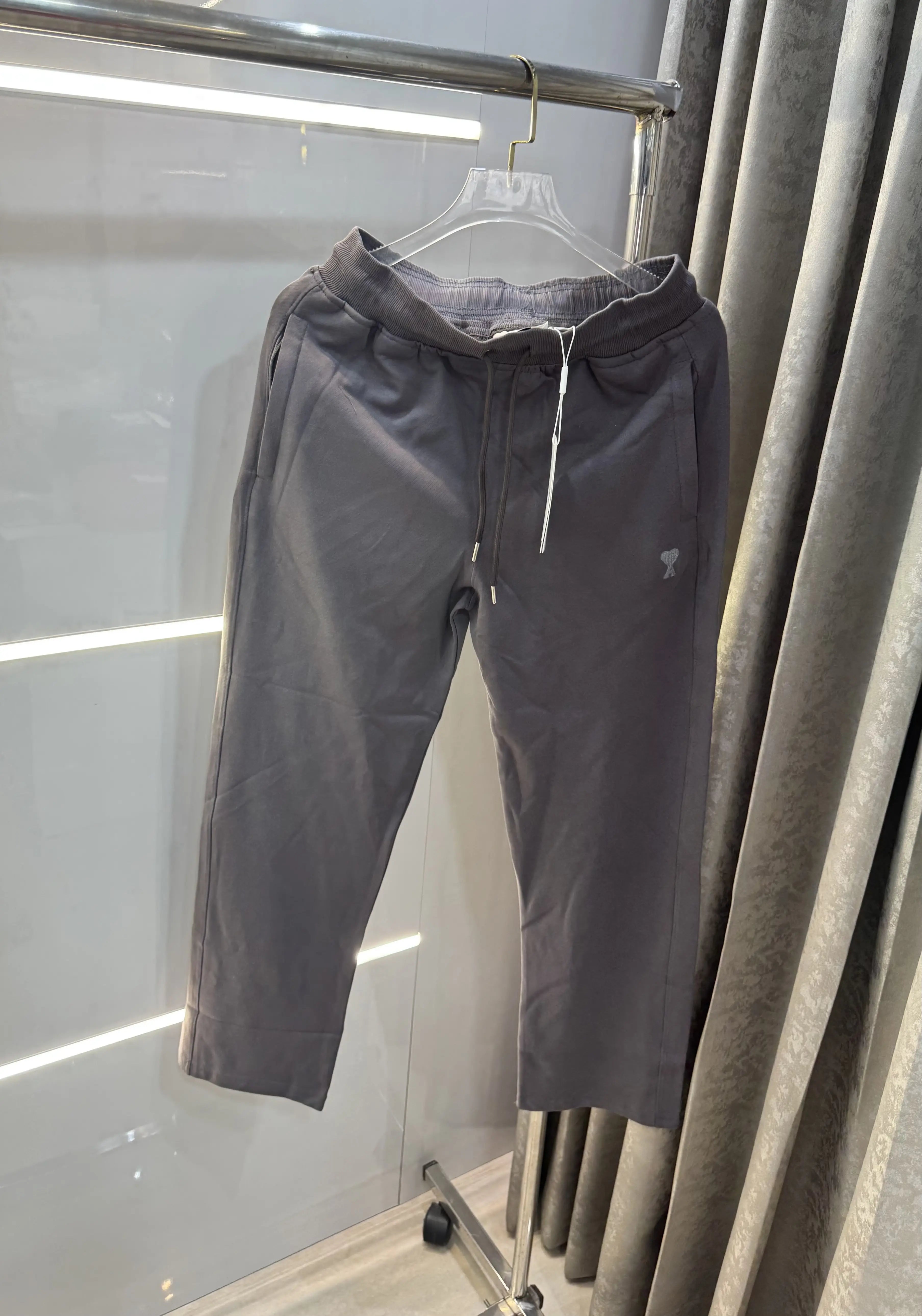 Ami Paris Dark Grey Logo Work Premium Trackpant Main image