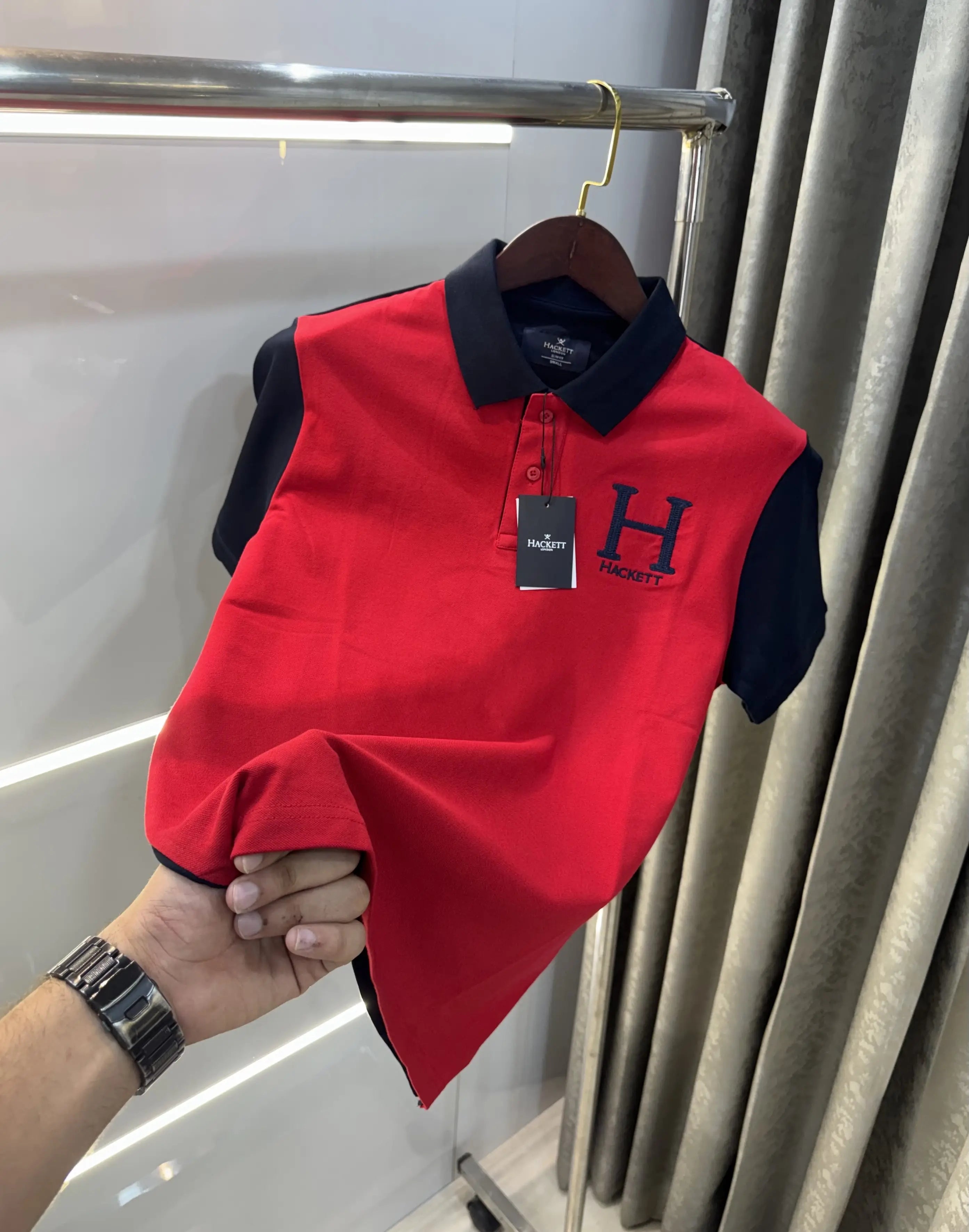 Hacket Red Logo Work Premium Polo T-Shirt Main image