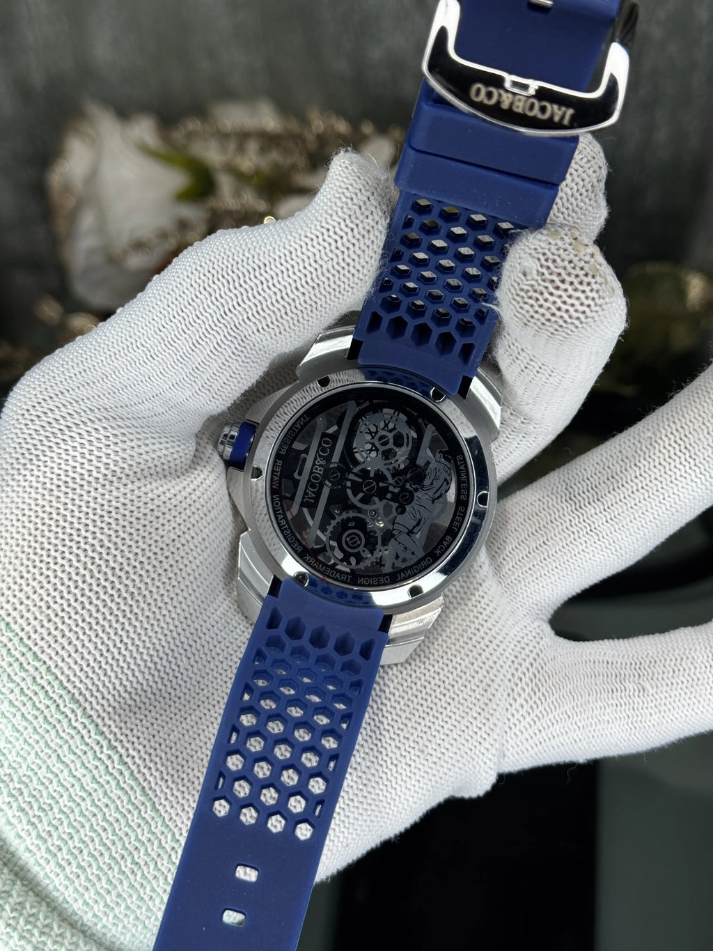 Jacob&Co. Cr7 Silver Blue Quartz Premium Watch