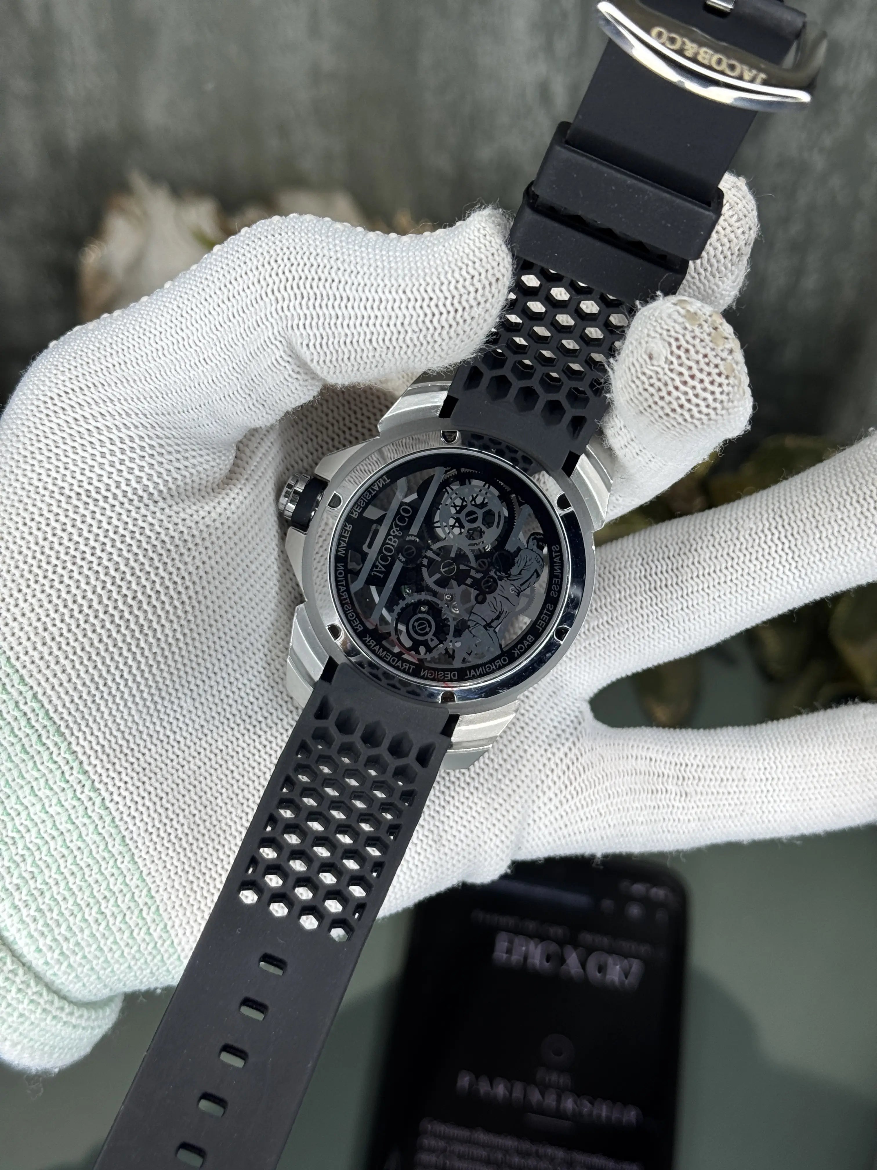 Jacob&Co. Cr7 Silver Black Quartz Premium Watch