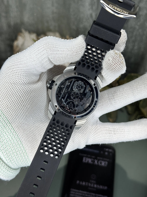 Jacob&Co. Cr7 Silver Black Quartz Premium Watch