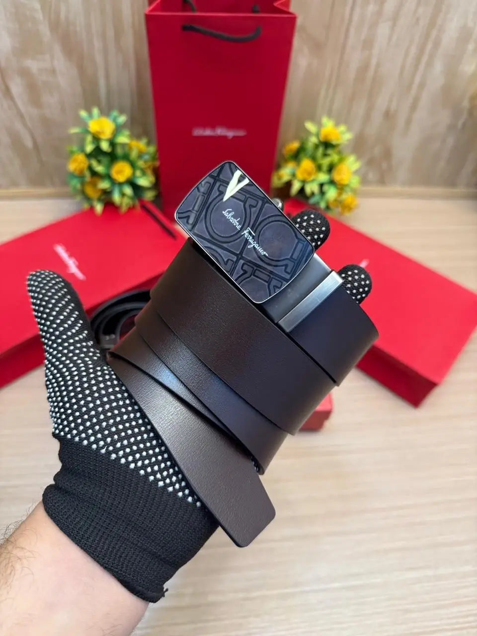 SALVATORE_FERRAGAMMO_2PCS_BELT_1_&_2