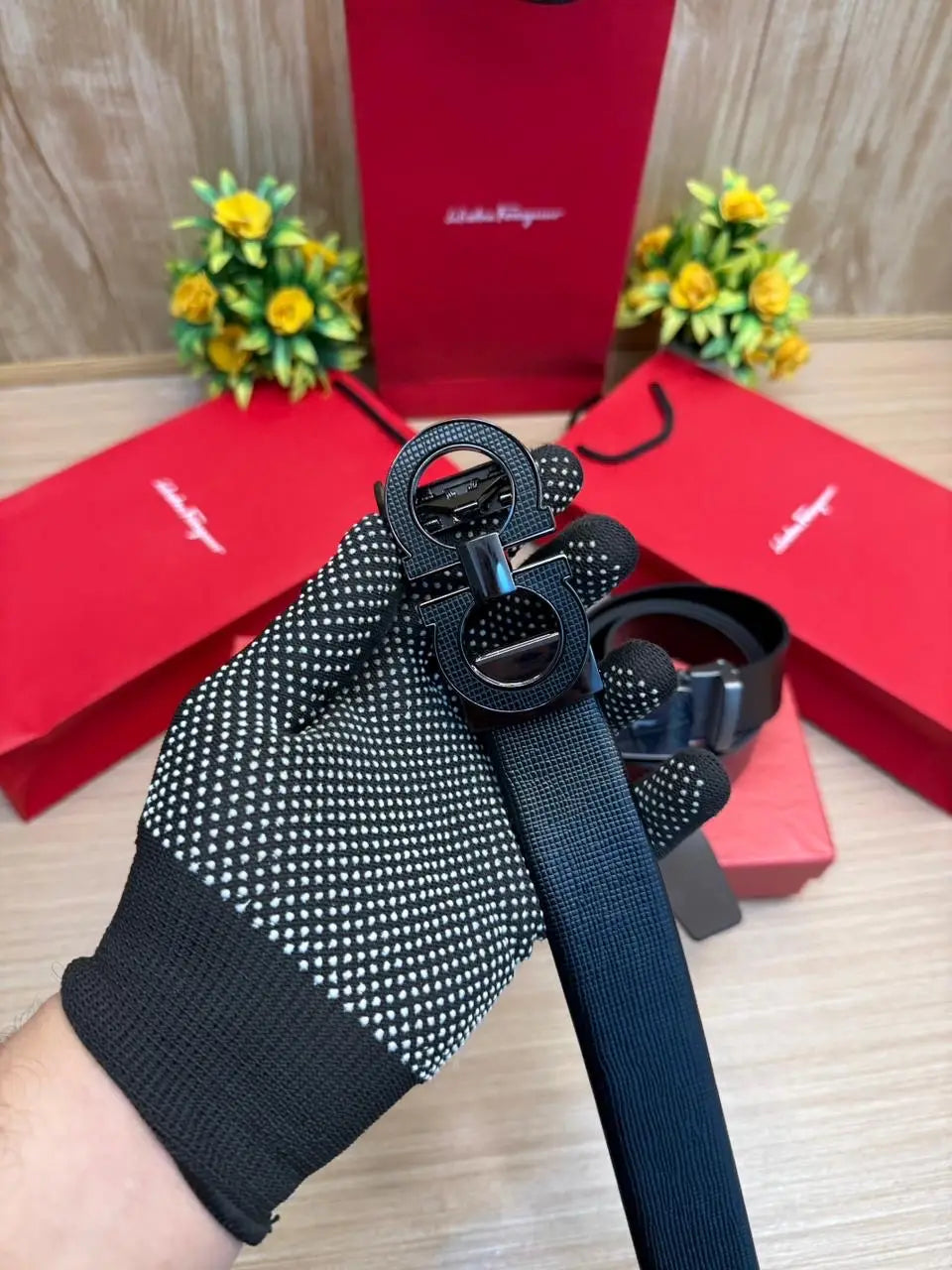 SALVATORE_FERRAGAMMO_2PCS_BELT_1_&_2