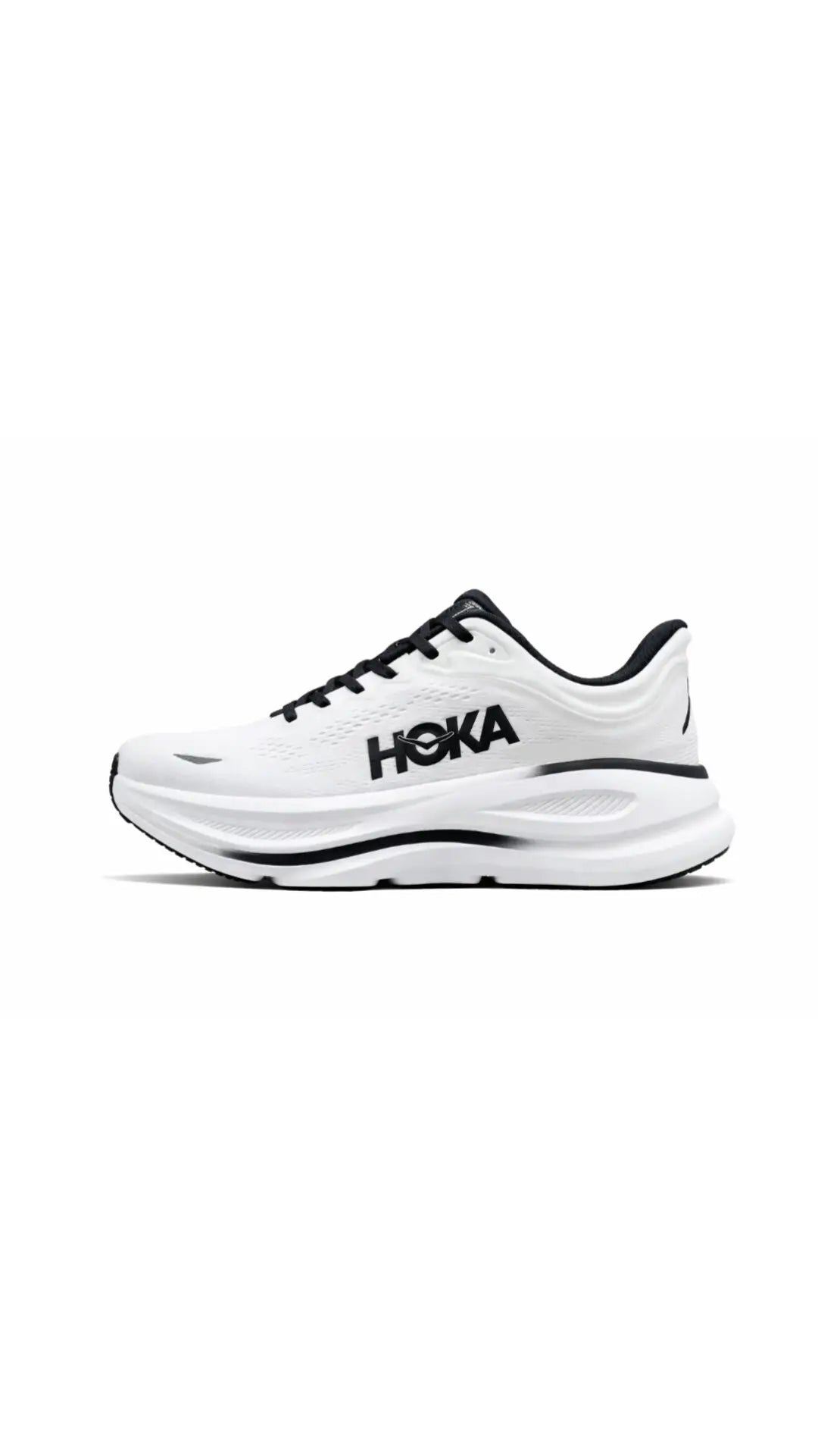 Hok_a Bondi 9 White Black Mens Shoes Main image