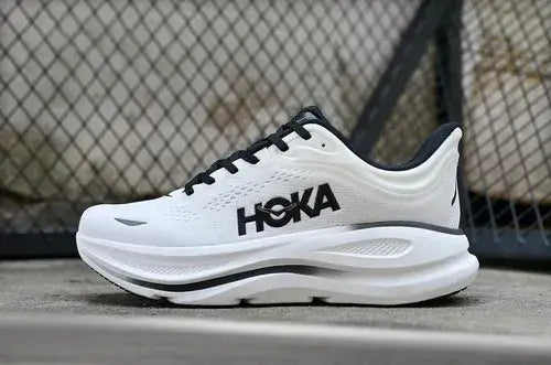 Hok_a Bondi 9 White Black Mens Shoes