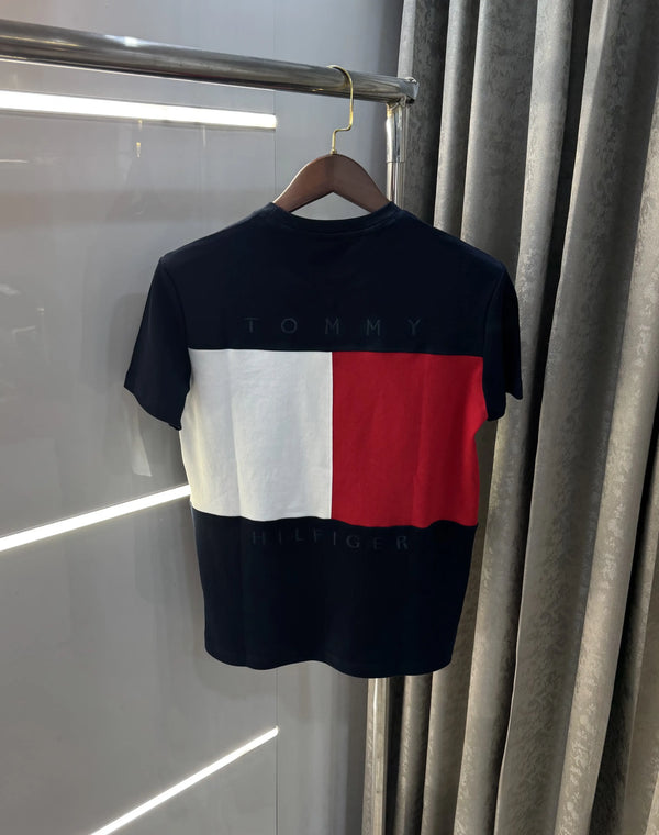 Tommy Hilfiger Navy Blue Logo Work Premium Polo T-Shirt