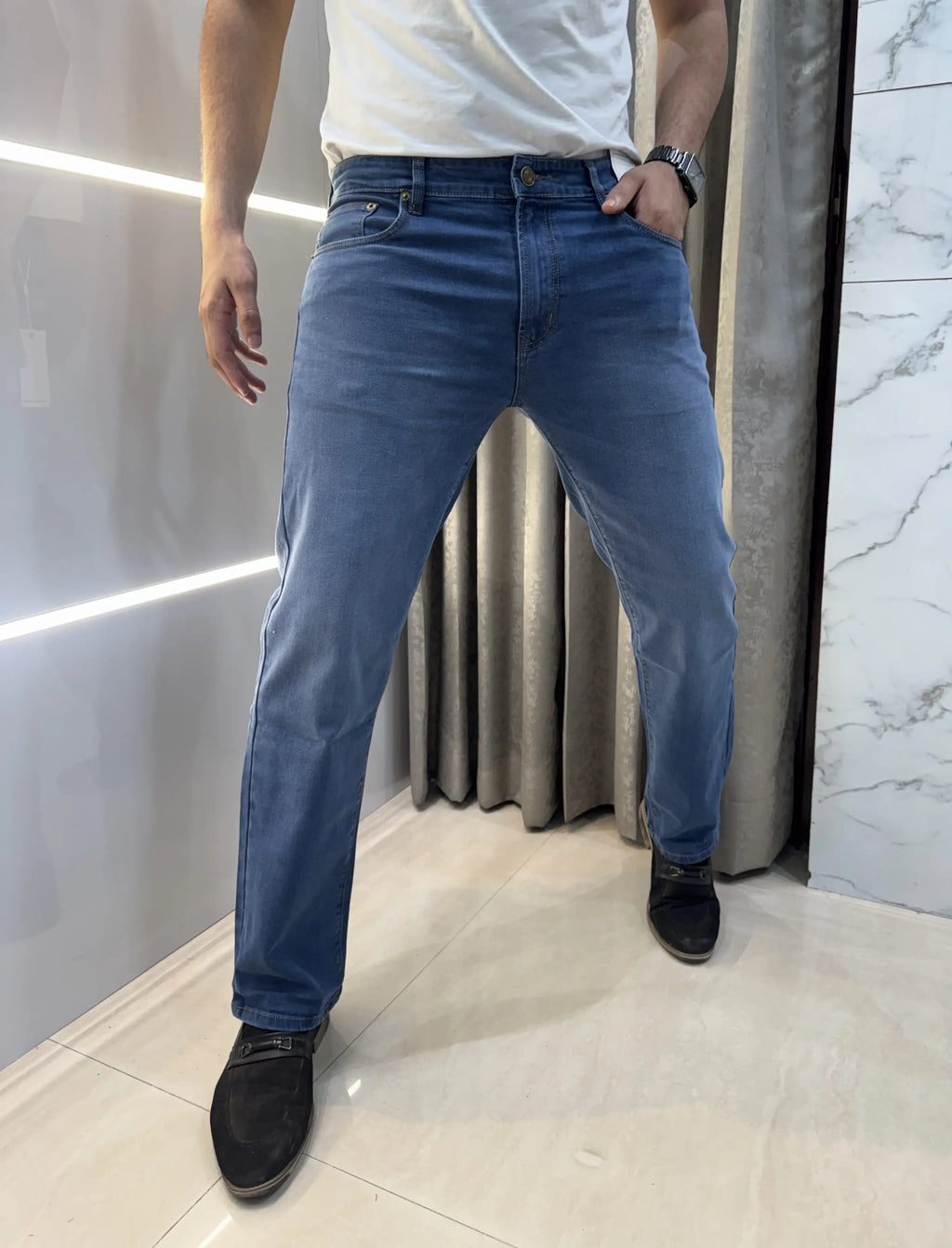 Lacost e Blue Imported Hyperflex Denim