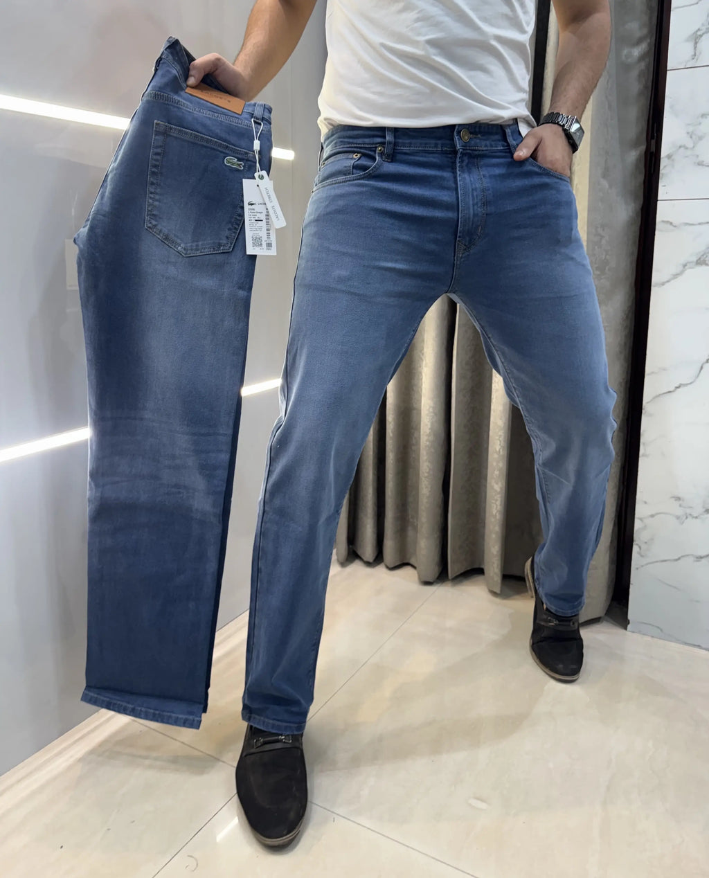 Lacost e Blue Imported Hyperflex Denim