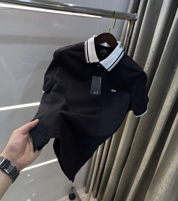 Arman i Exchange Black Logo Work Premium Polo T-Shirt