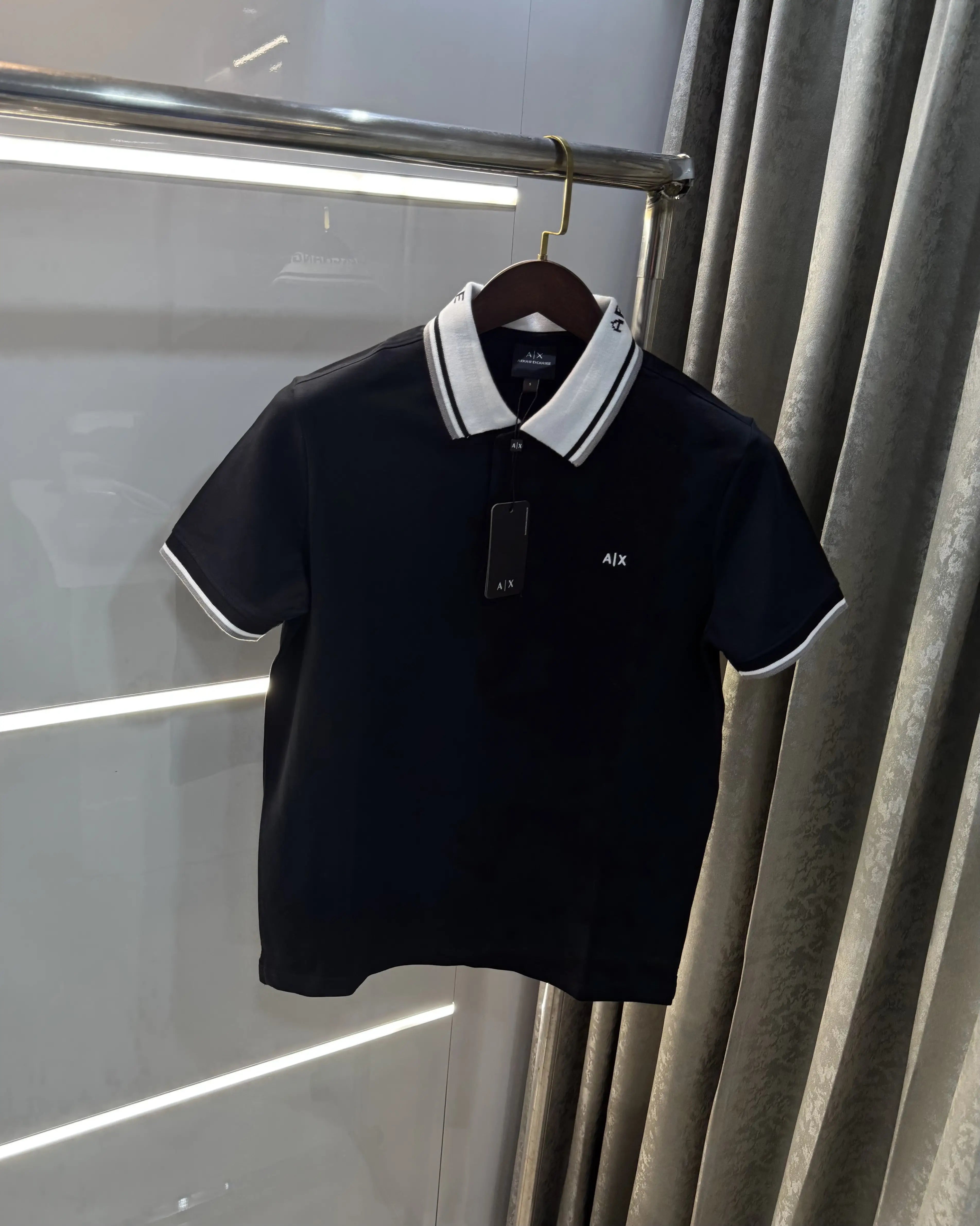 Arman i Exchange Black Logo Work Premium Polo T-Shirt Secondary image