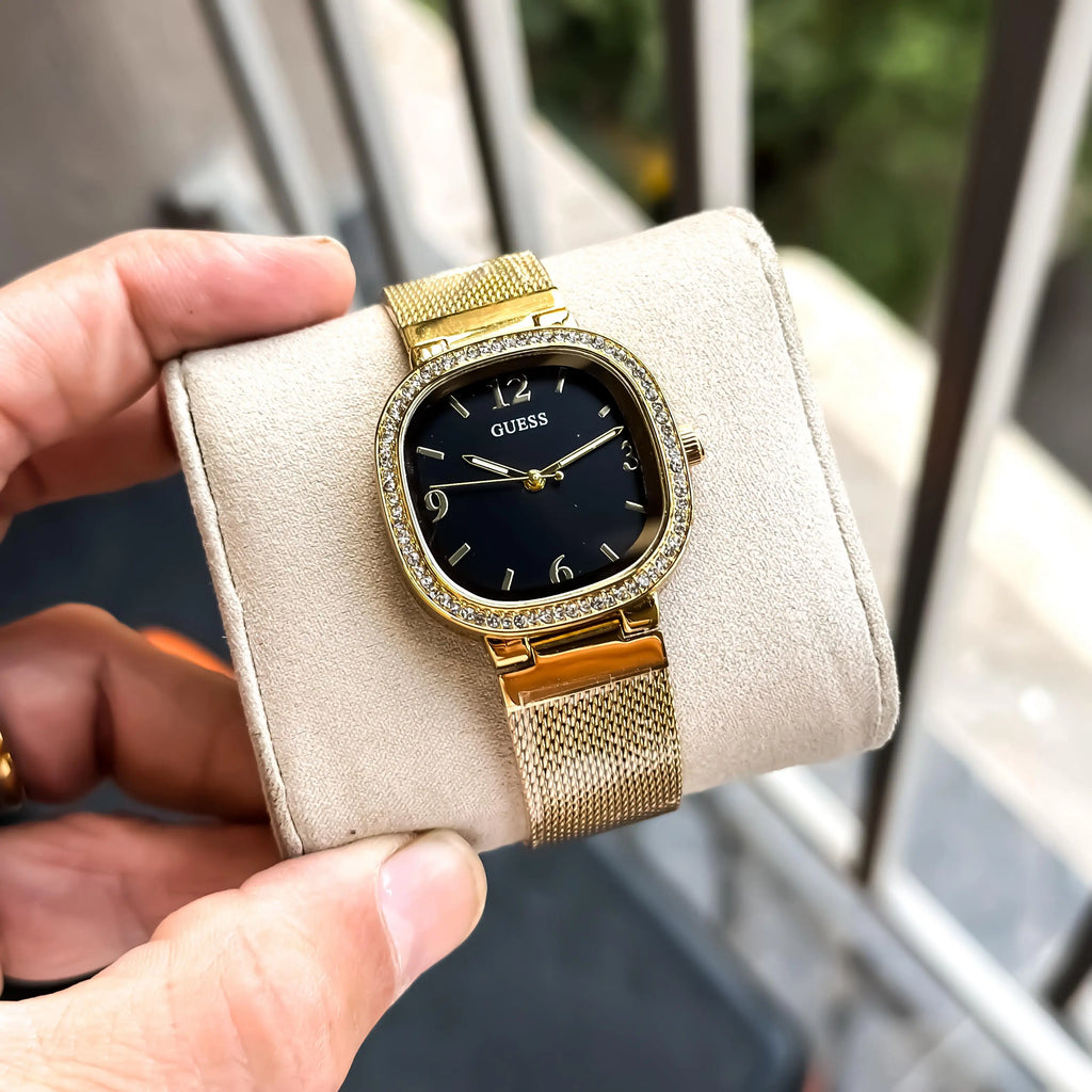 GUESS_LADIES_GOLD_BLACK
