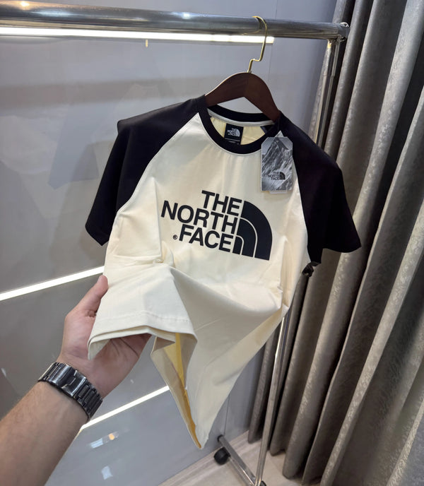 The North Face Cream Premium Oversized  T-Shirt