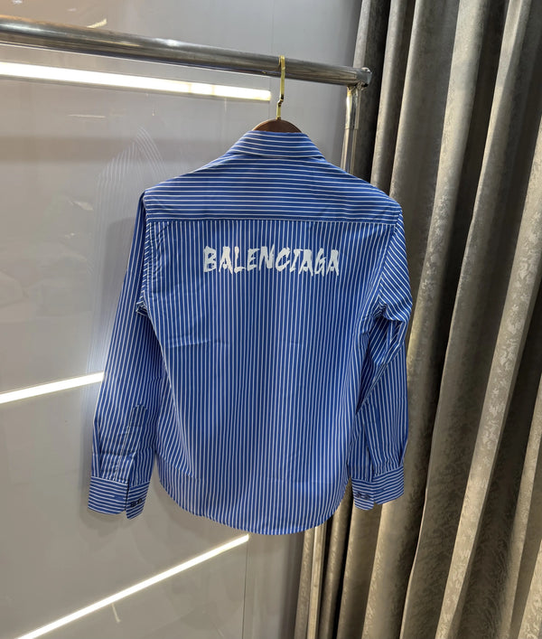 Balenciaga Blue Stripes Premium Shirt