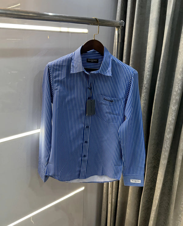 Balenciaga Blue Stripes Premium Shirt
