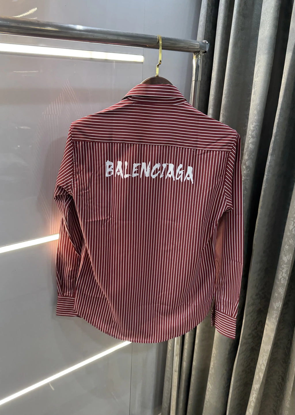 Balenciaga Red Stripes Premium Shirt