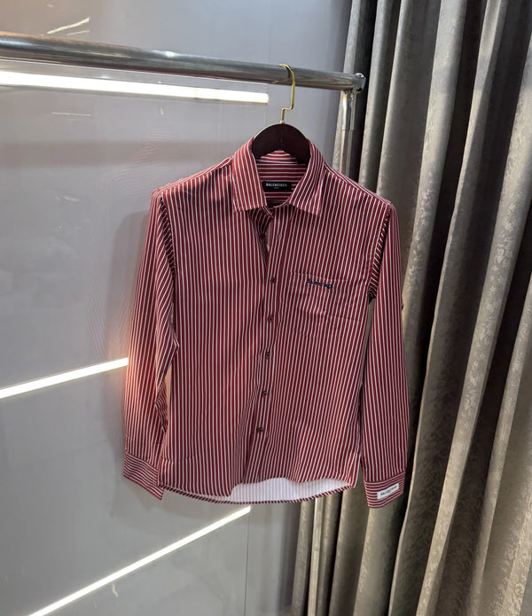 Balenciaga Red Stripes Premium Shirt