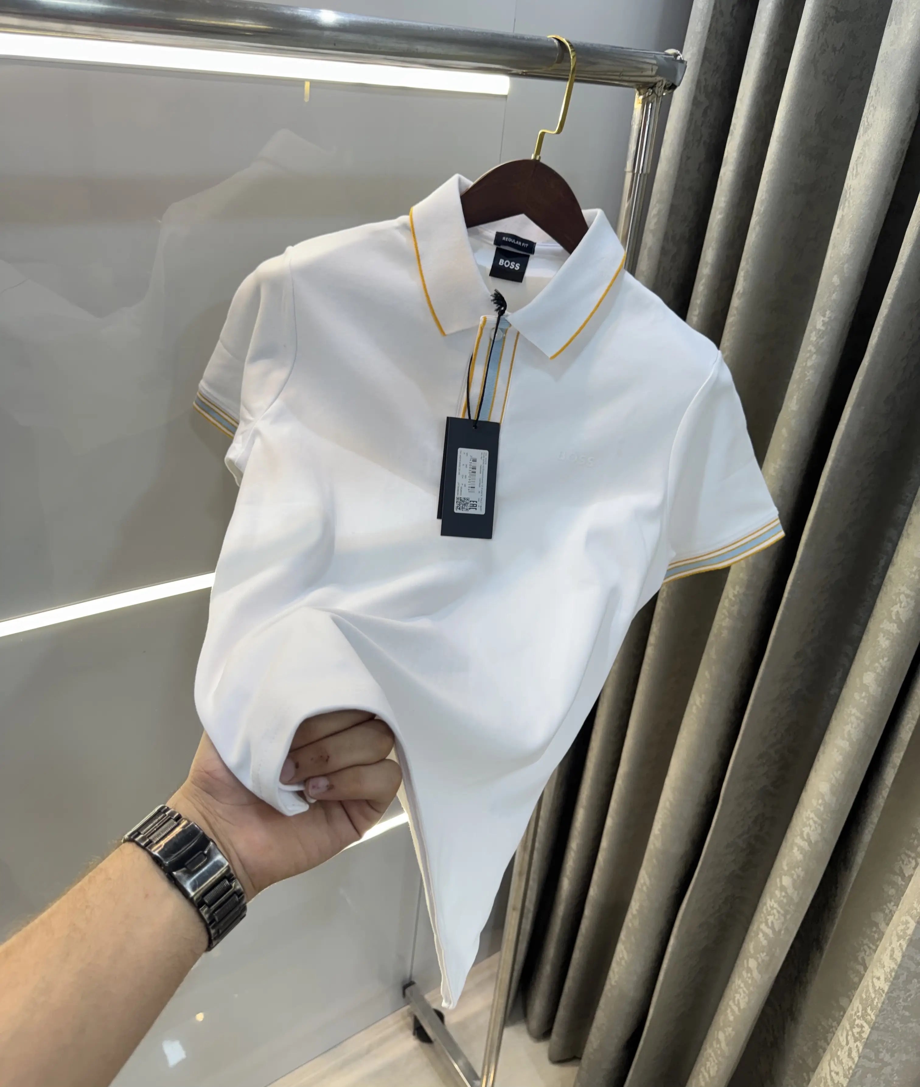 Hugo  Boss white Premium Polo T-shirt Secondary image