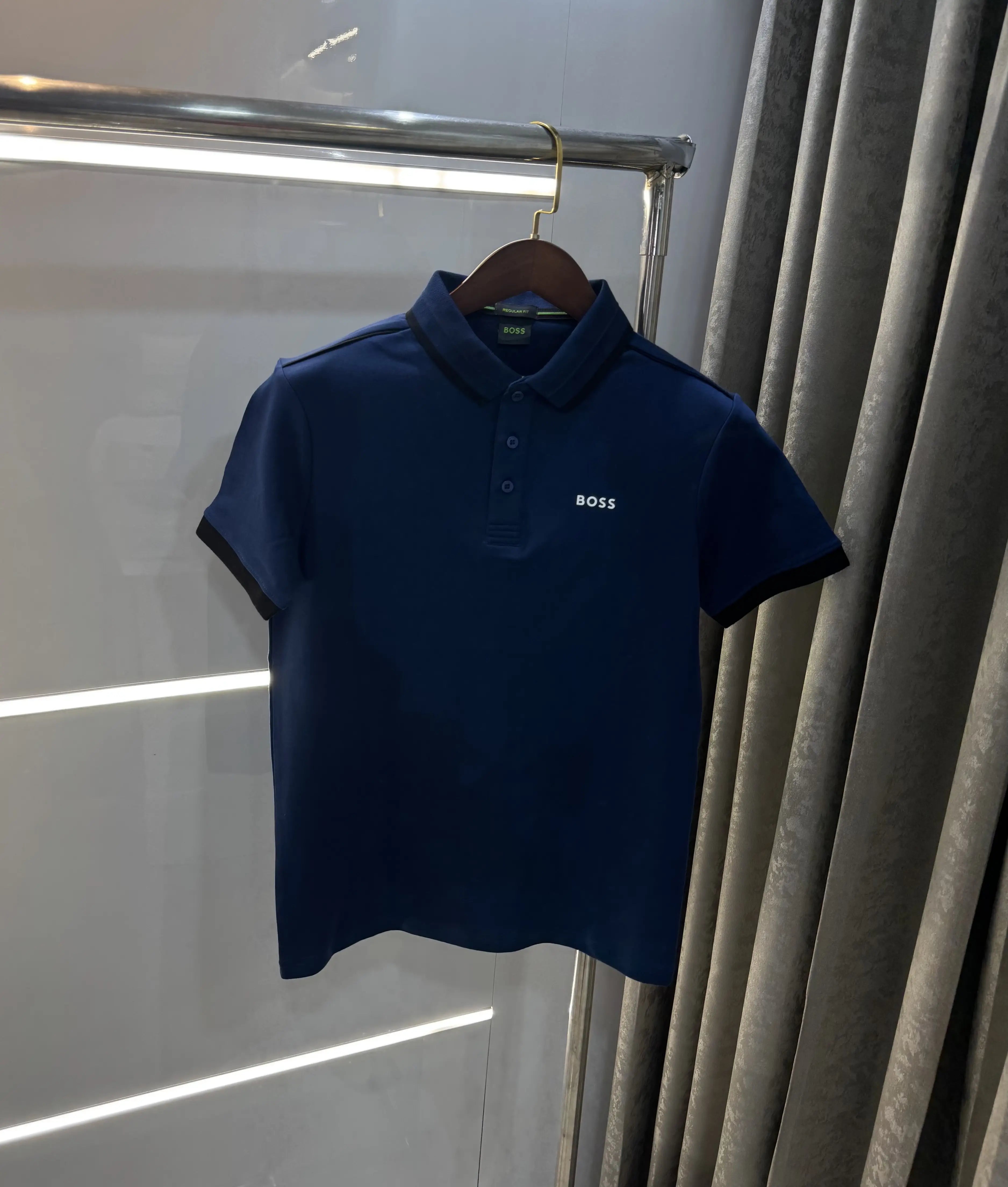 Hugo  Boss Petrol Blue Premium Polo T-shirt