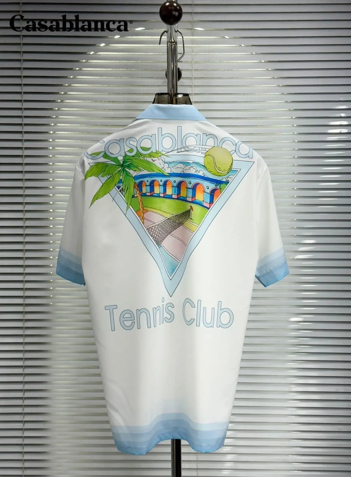 Casablanca Blue Premium Loose Fit Shirt