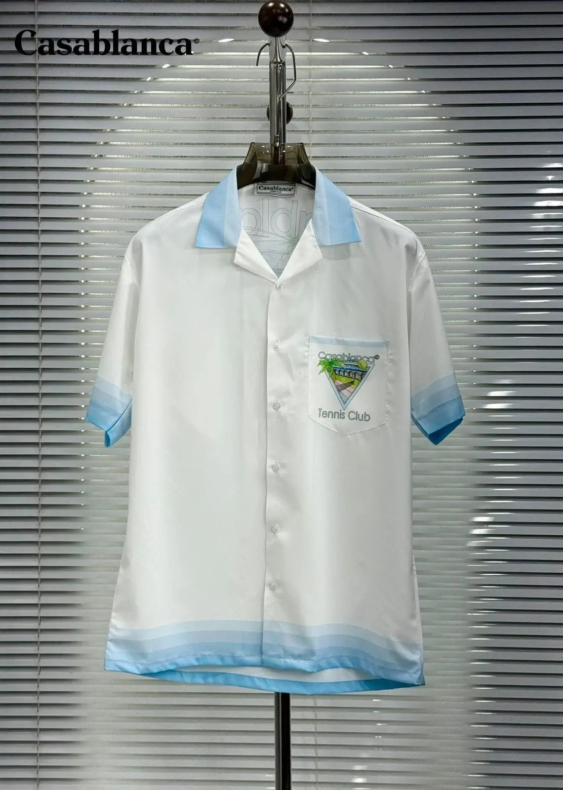 Casablanca Blue Premium Loose Fit Shirt