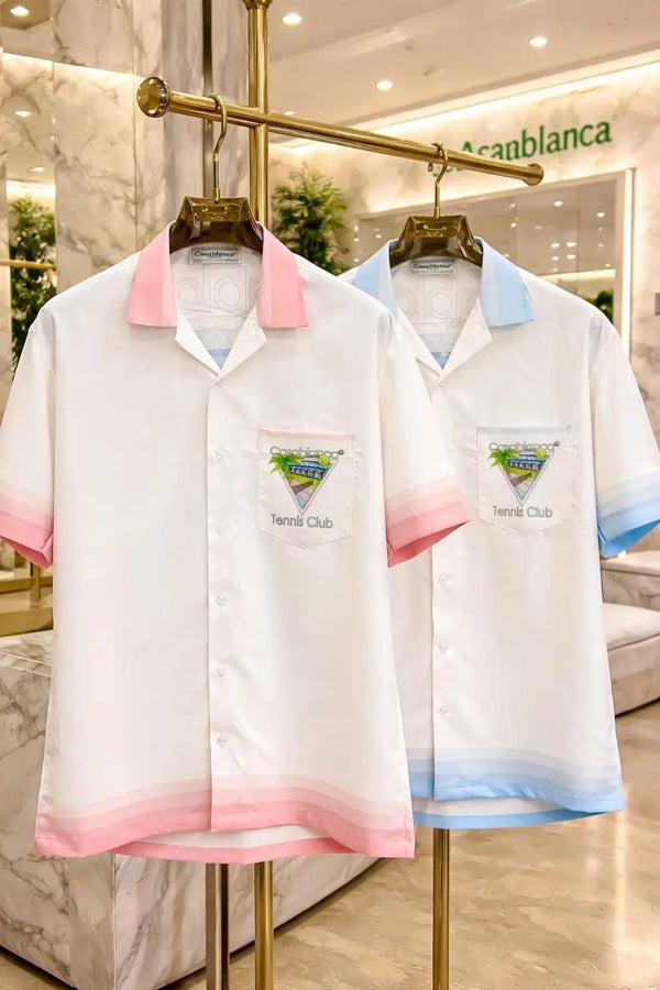 Casablanca Blue Premium Loose Fit Shirt