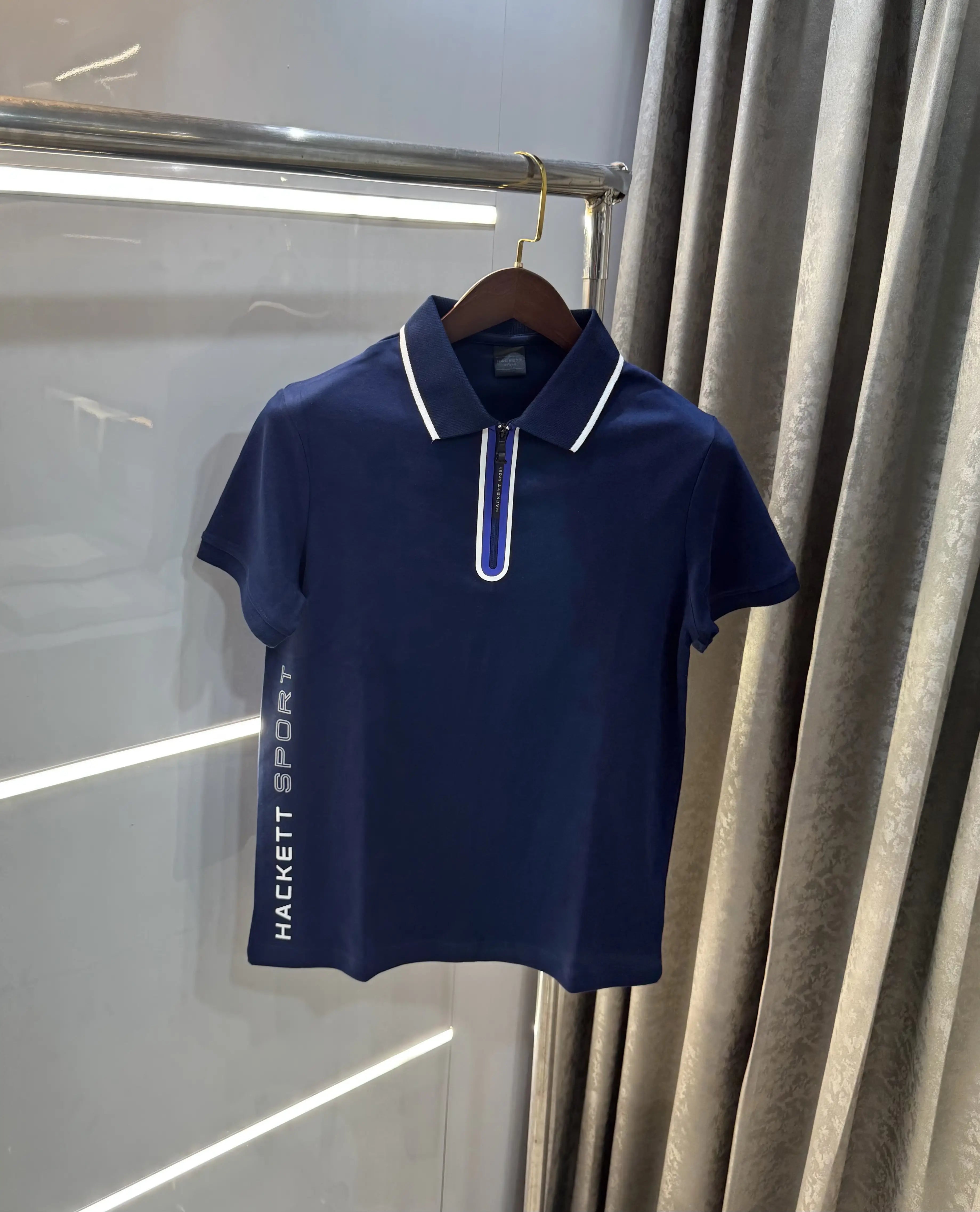 Hacket Navy Blue Logo Work Premium Polo T-Shirt Secondary image