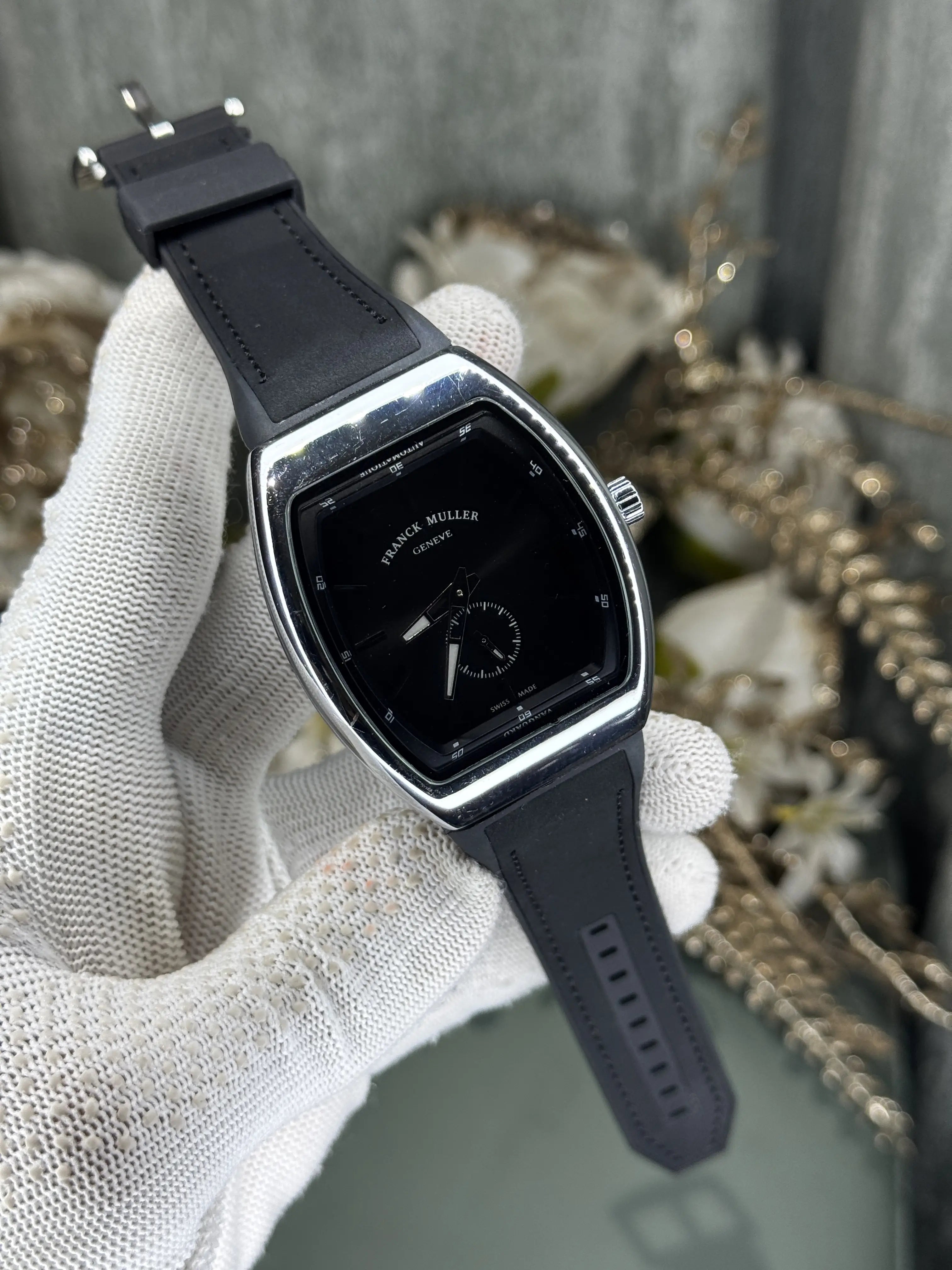 Frank  Muller Vanguard Silver Black Premium Watch