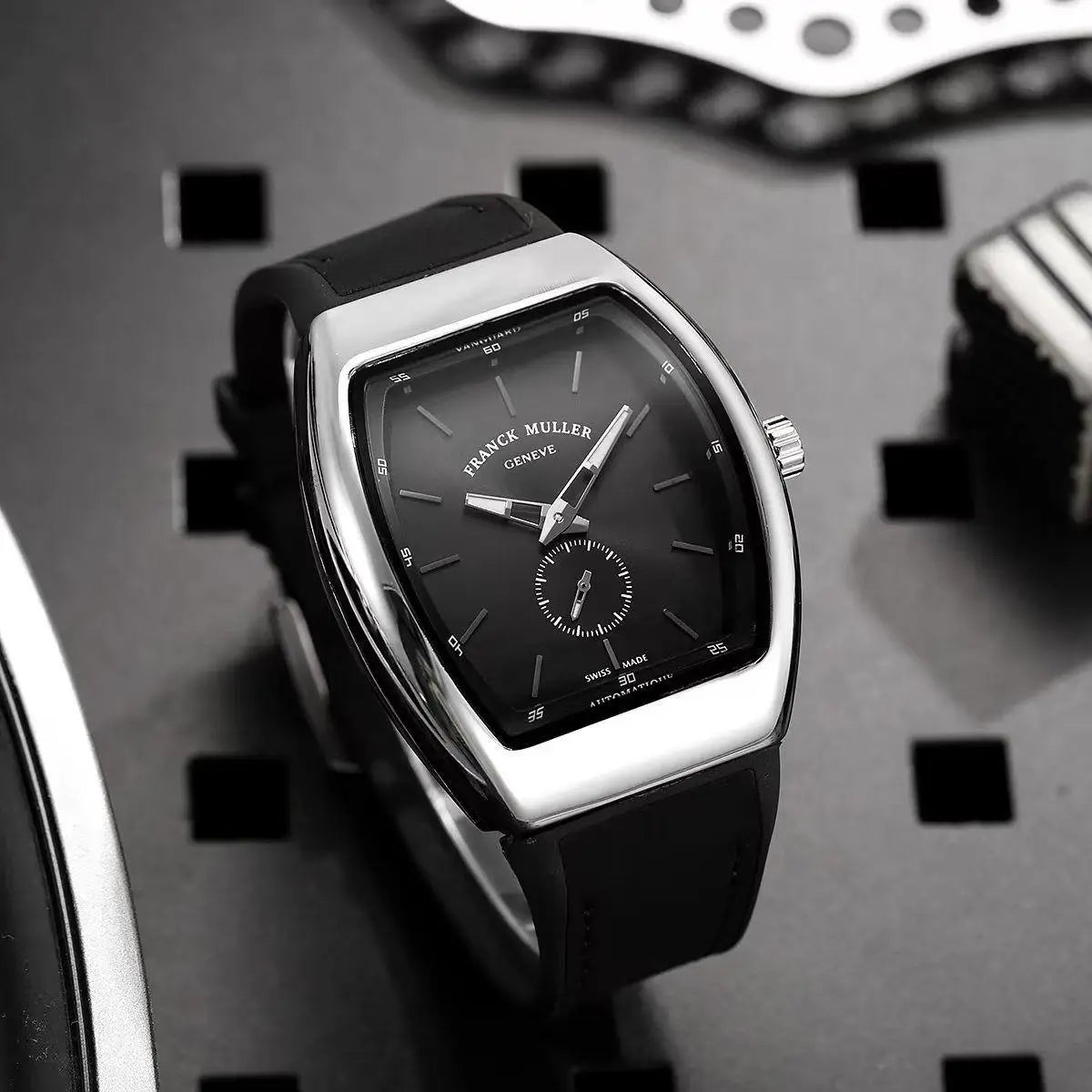 Frank  Muller Vanguard Silver Black Premium Watch